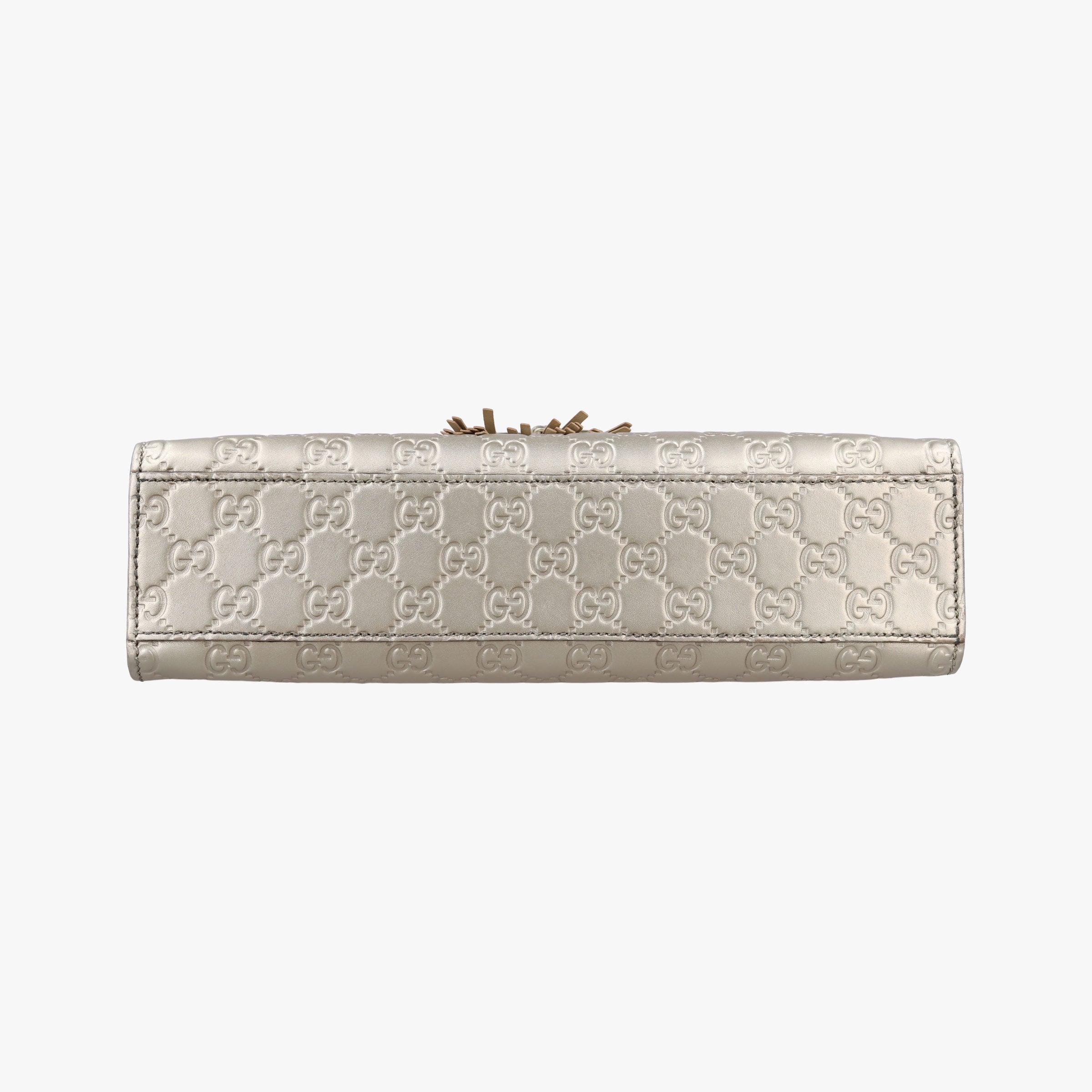 Pre-owned Gucci Emily Light Gold Leather 295402 shoulderbag | stylenewstar