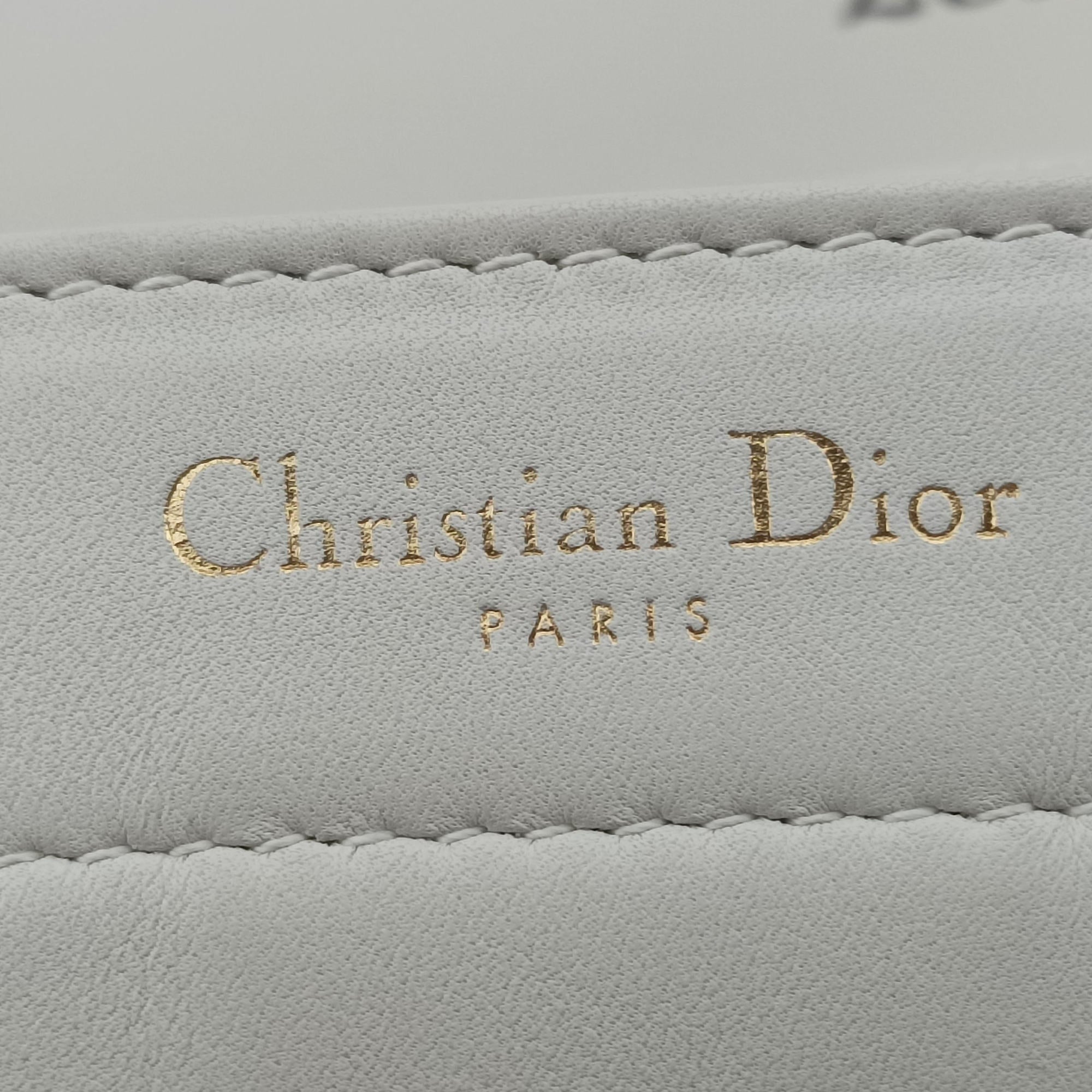Pre-owned Christian Dior BOOK TOTE White Leather  handbag | stylenewstar