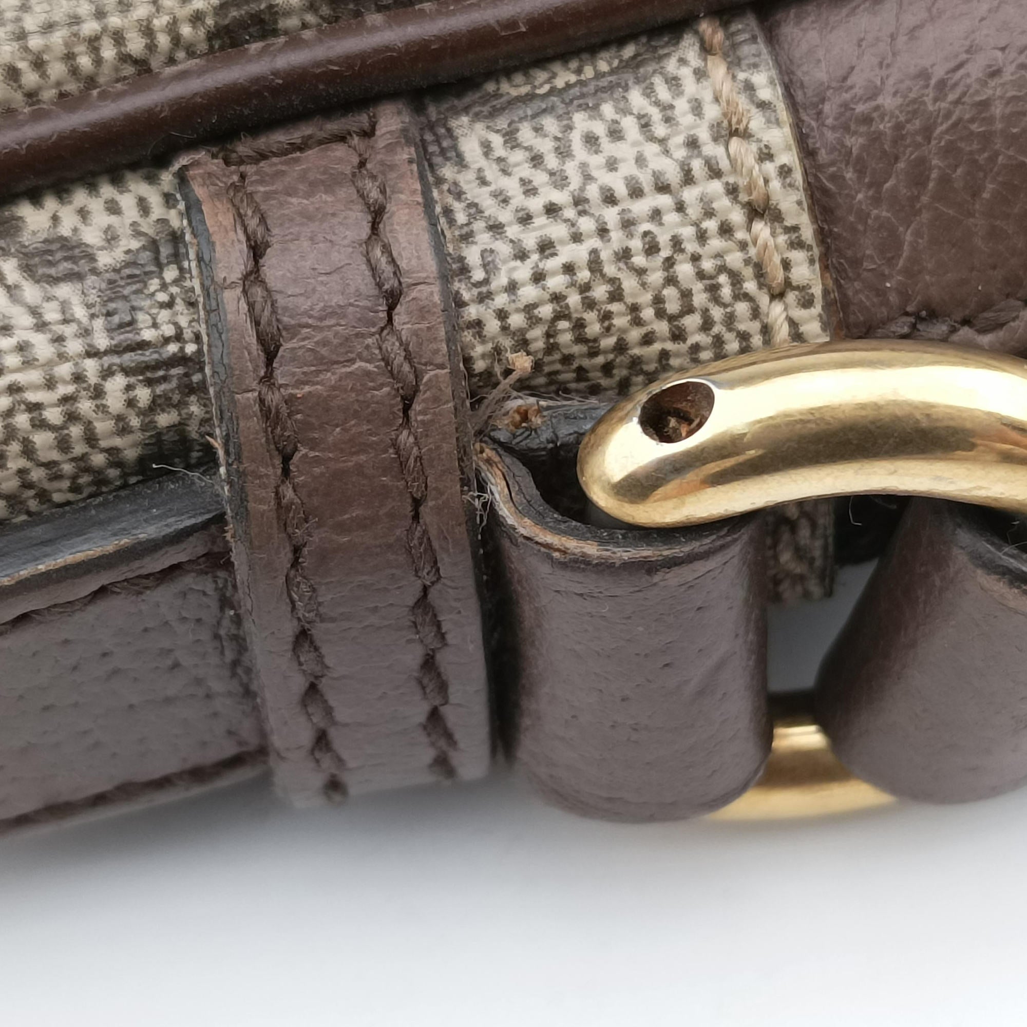 Secondhand Gucci Ophidia Beige PVC coated canvas×leather 547934 shoulderbag | stylenewstar