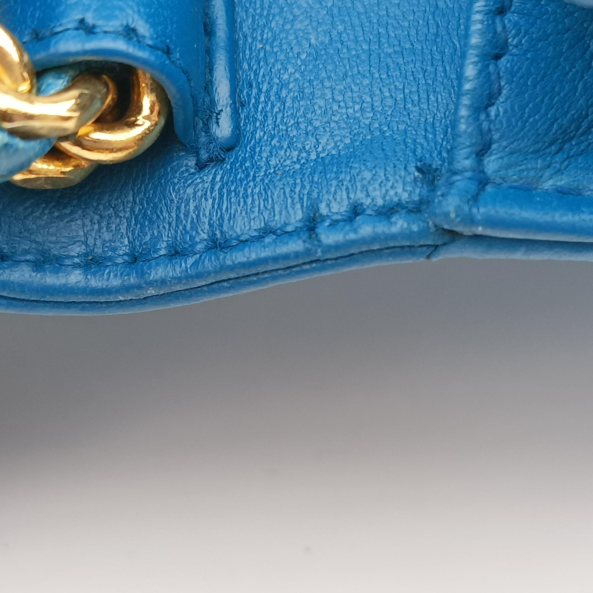 Pre-owned Chanel Timeless Blue Caviar Skin A05278 shoulderbag | stylenewstar