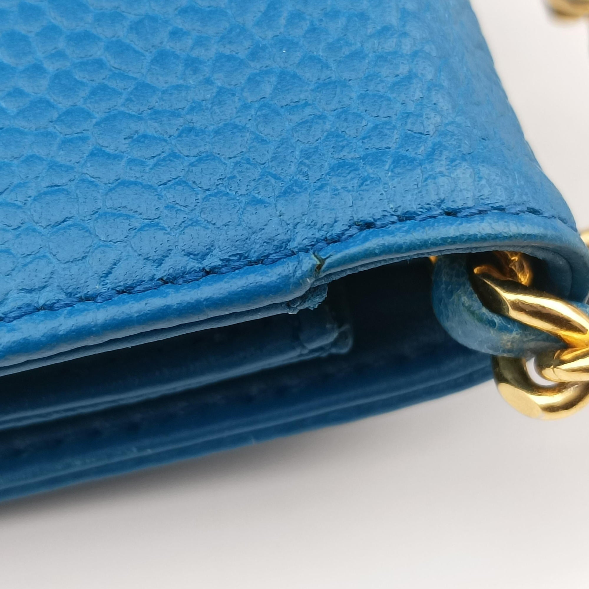 Pre-owned Chanel Timeless Blue Caviar Skin A05278 shoulderbag | stylenewstar