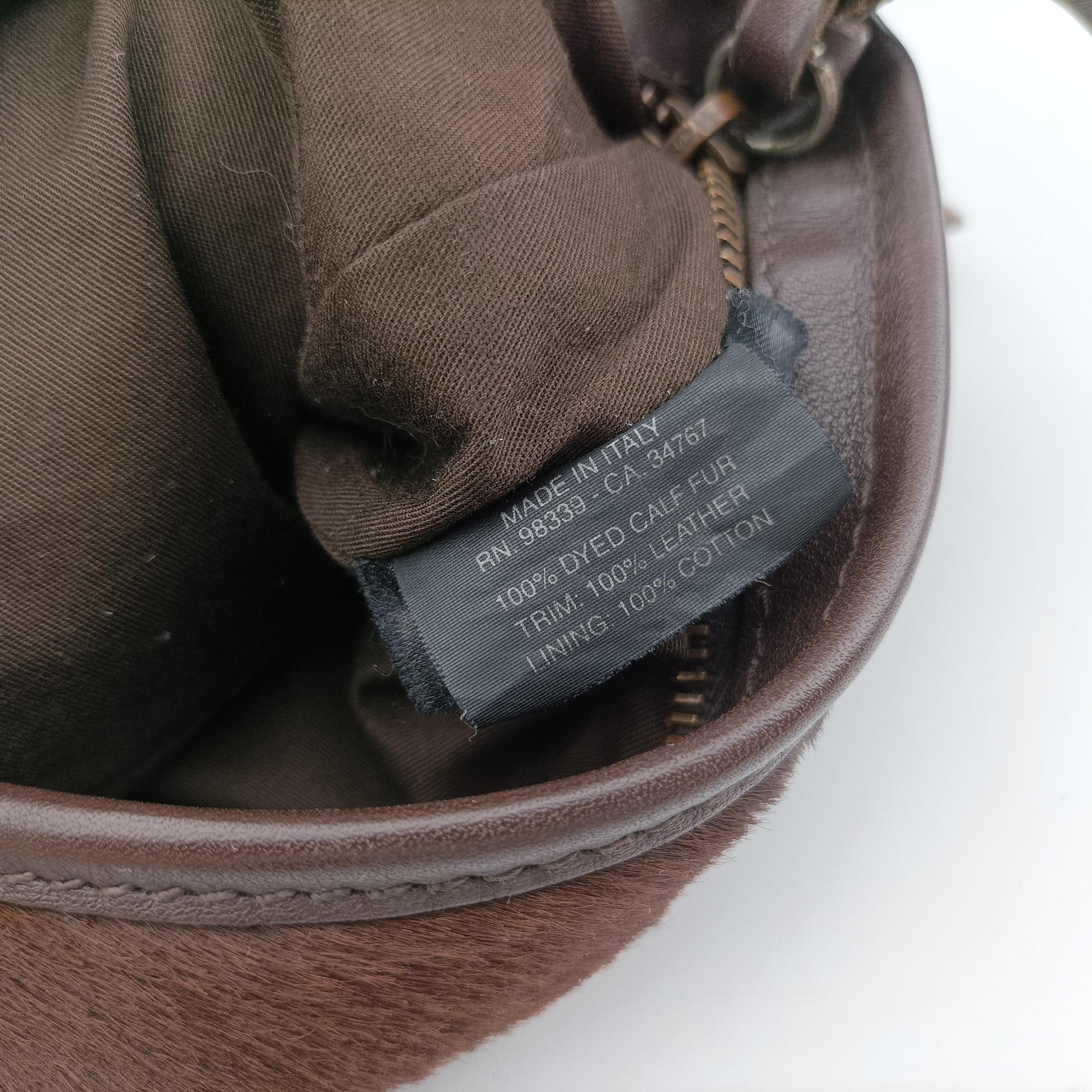 Pre-owned Miu Miu Horsebit Cow Print Hobo Brown Pony-style Calfskin × Leather  shoulderbag | stylenewstar