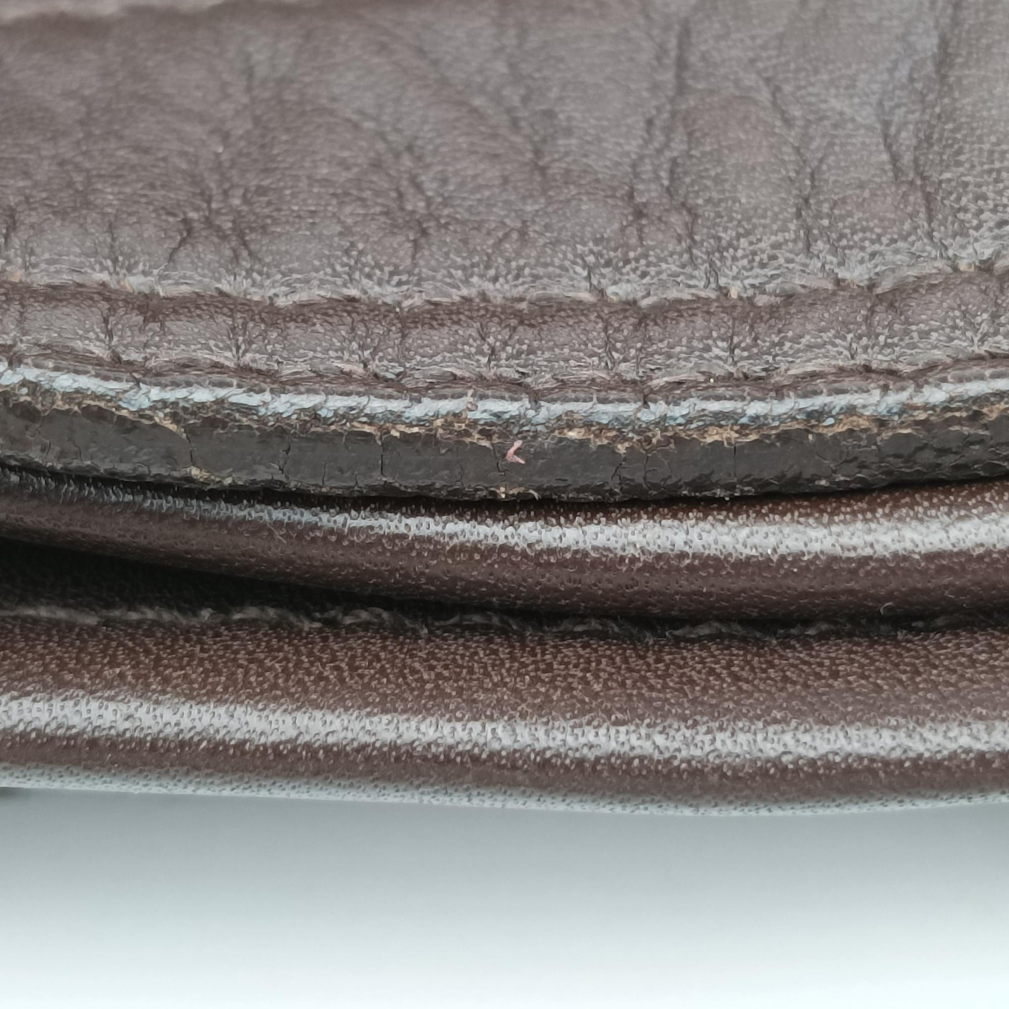 Pre-owned Miu Miu Horsebit Cow Print Hobo Brown Pony-style Calfskin × Leather  shoulderbag | stylenewstar