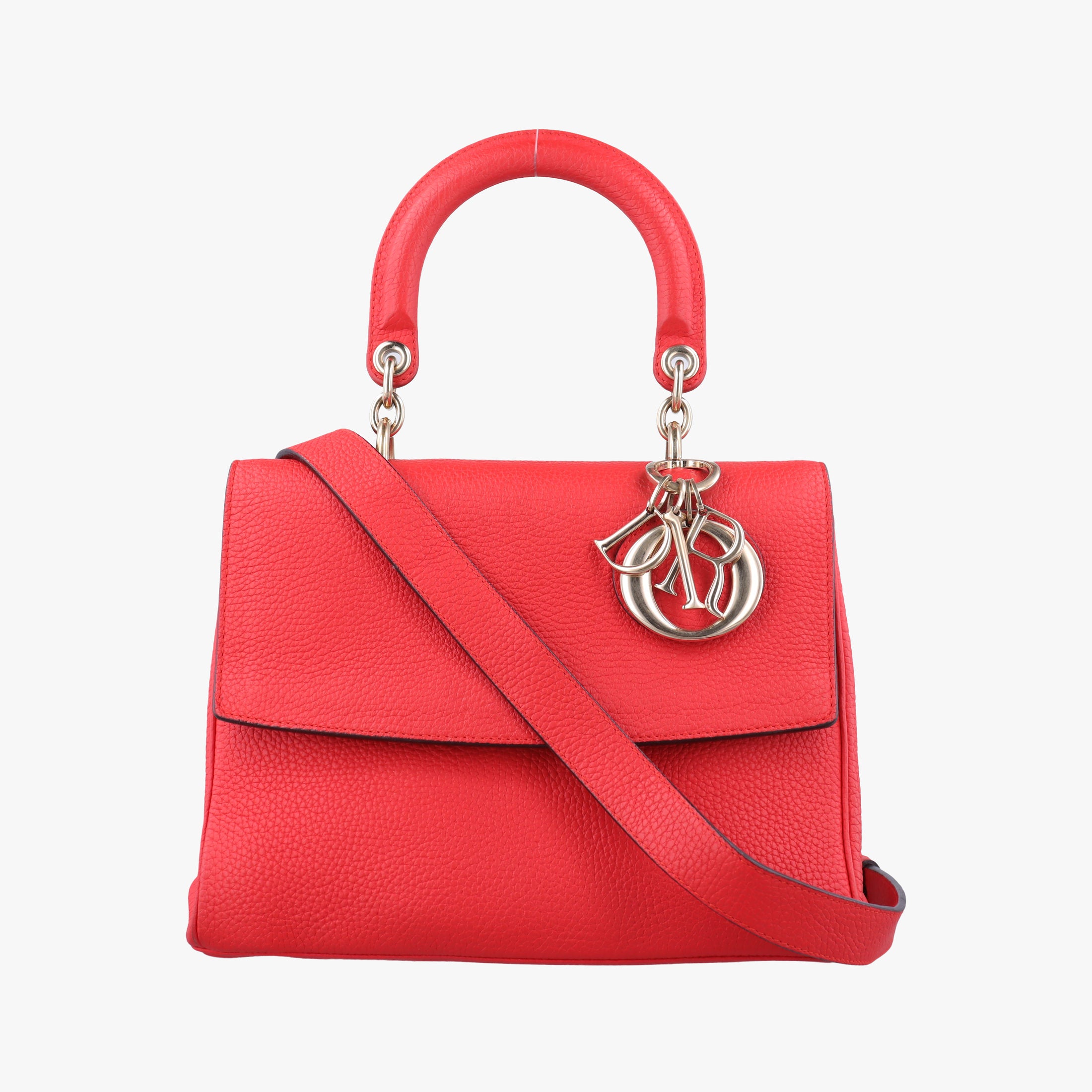 Pre-owned Christian Dior Be Dior Red Leather  shoulderbag | stylenewstar