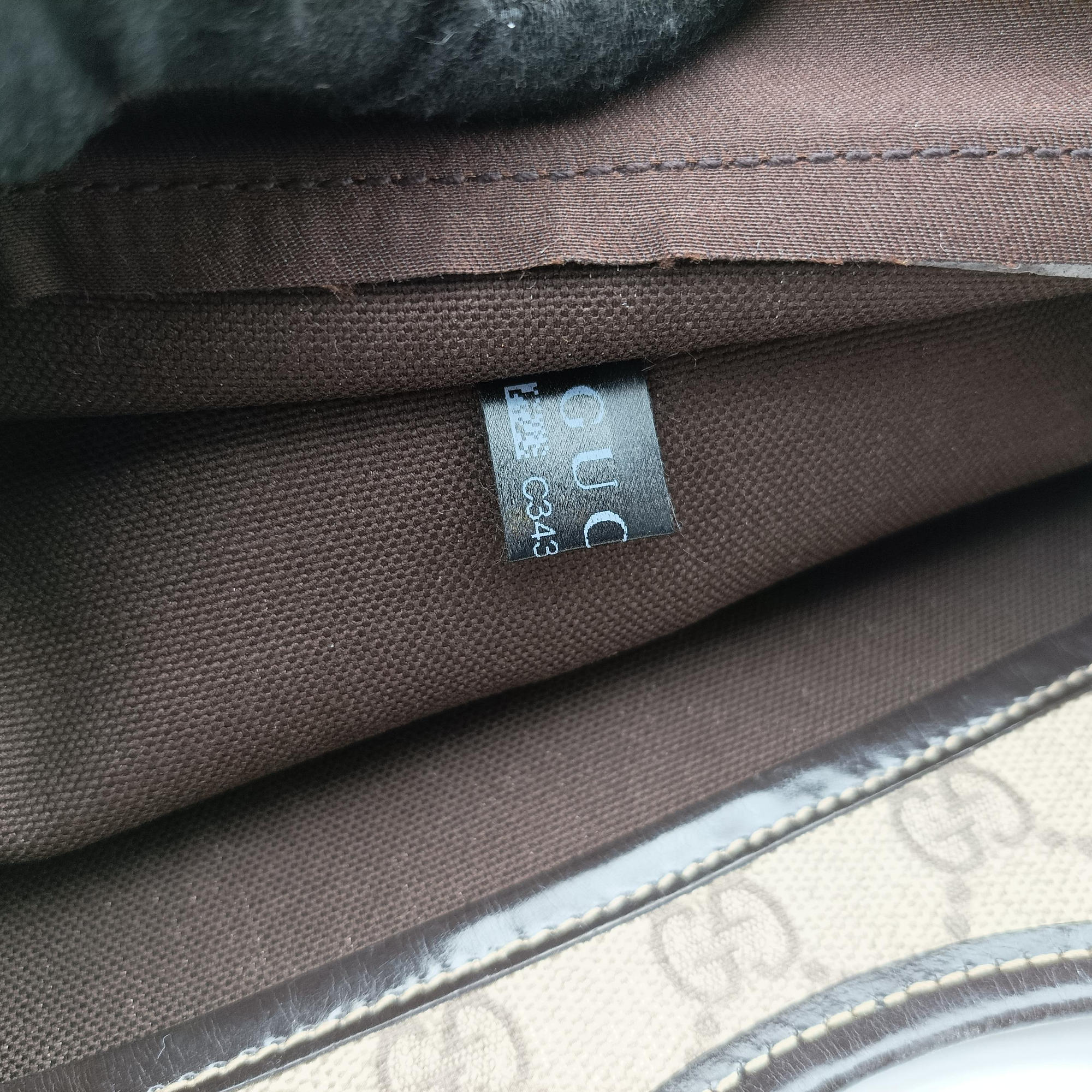Secondhand Gucci Jackie Brown PVC coated canvas×Leather 203495 handbag | stylenewstar