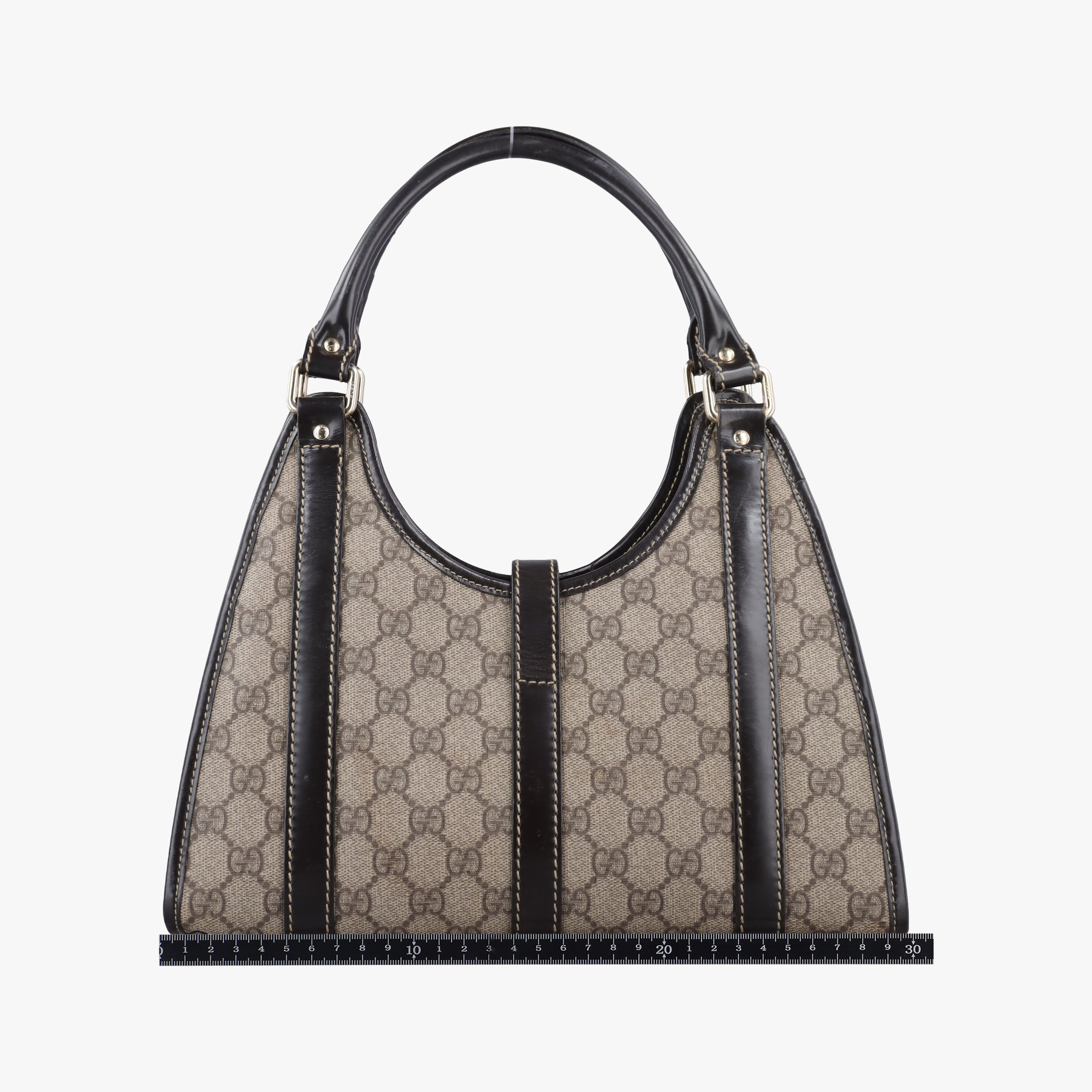 Secondhand Gucci Jackie Brown PVC coated canvas×Leather 203495 handbag | stylenewstar