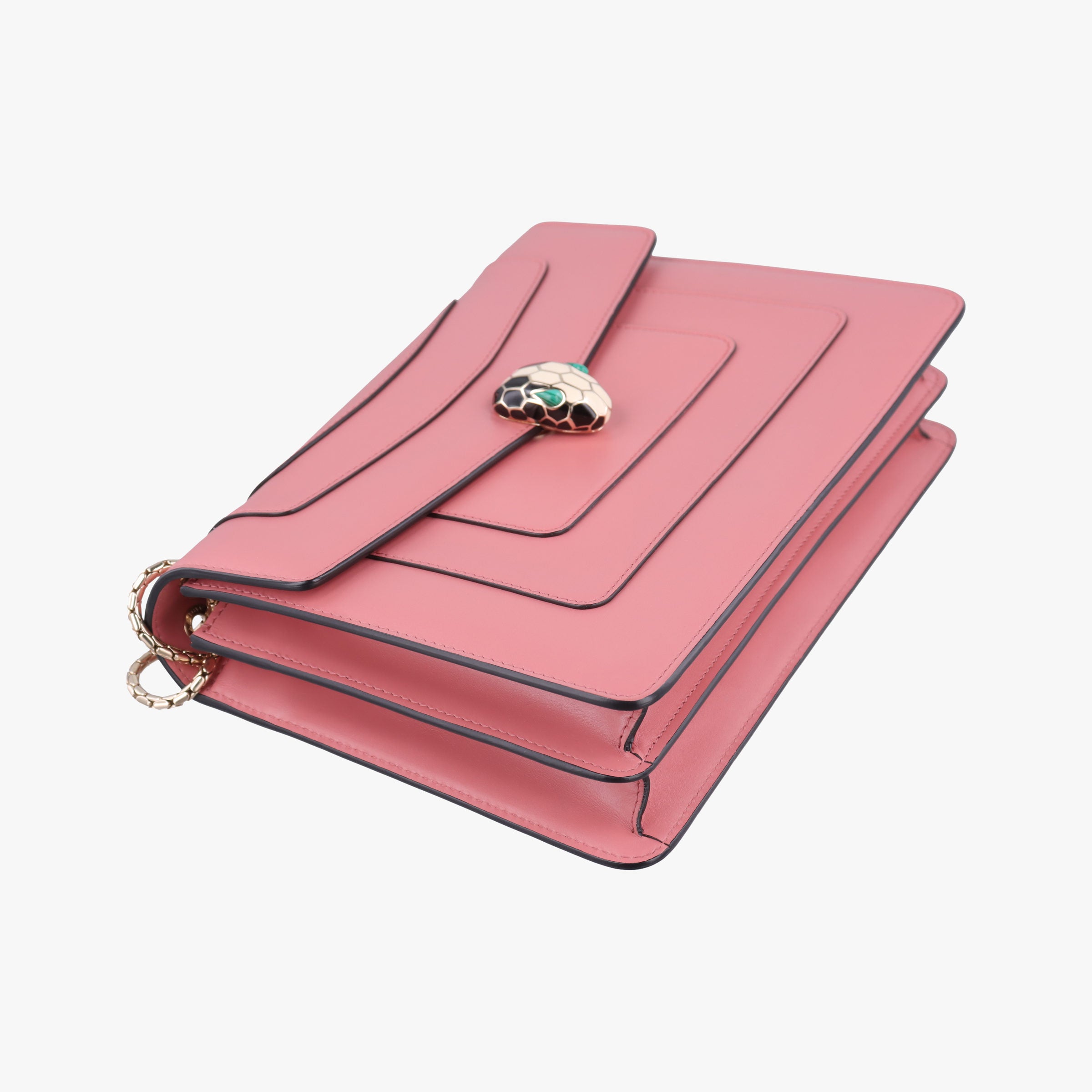 Pre-owned Bvlgari Serpenti Forever Pink leather  shoulderbag | stylenewstar