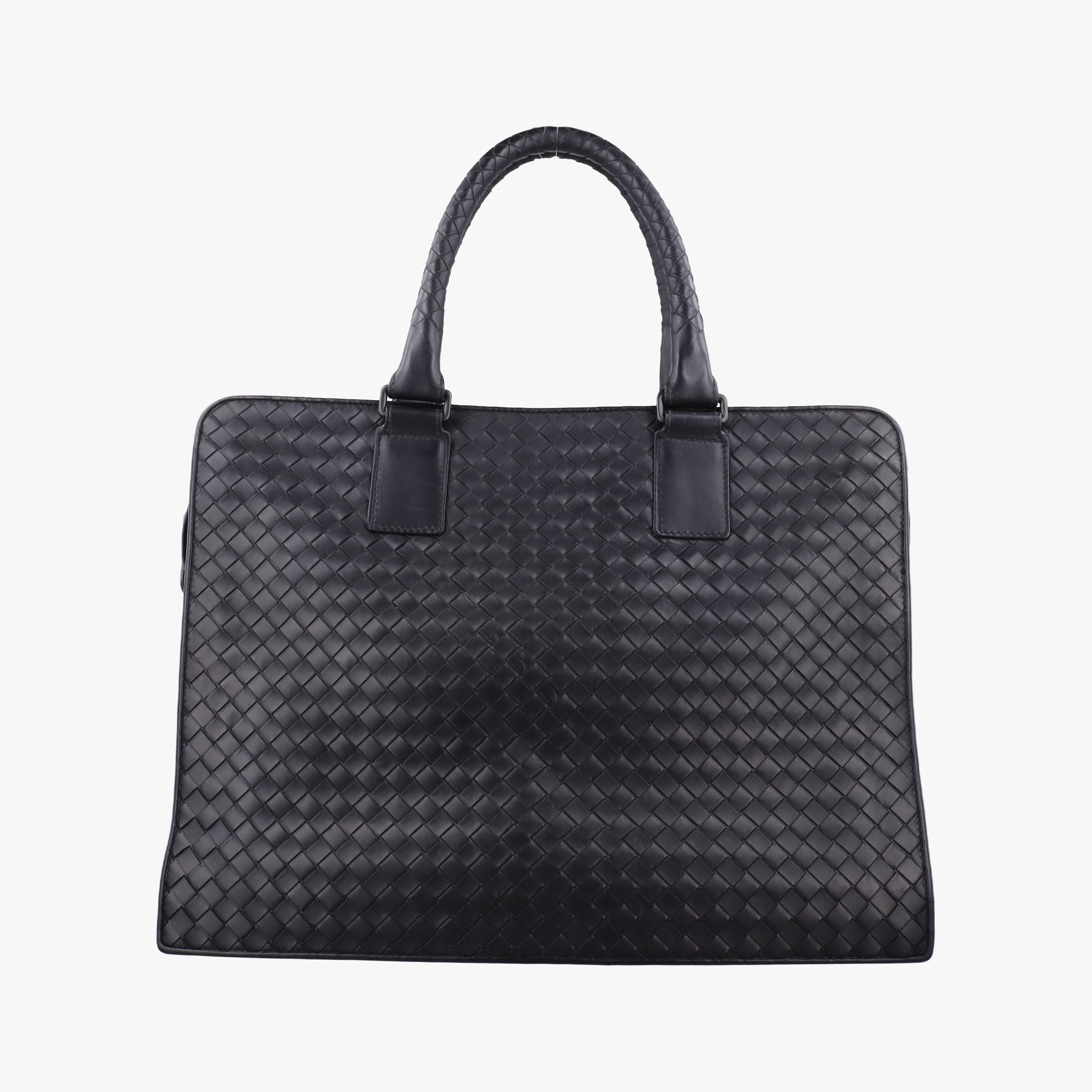 Vintage Bottega Veneta Intrecciato Black lambskin  handbag | stylenewstar