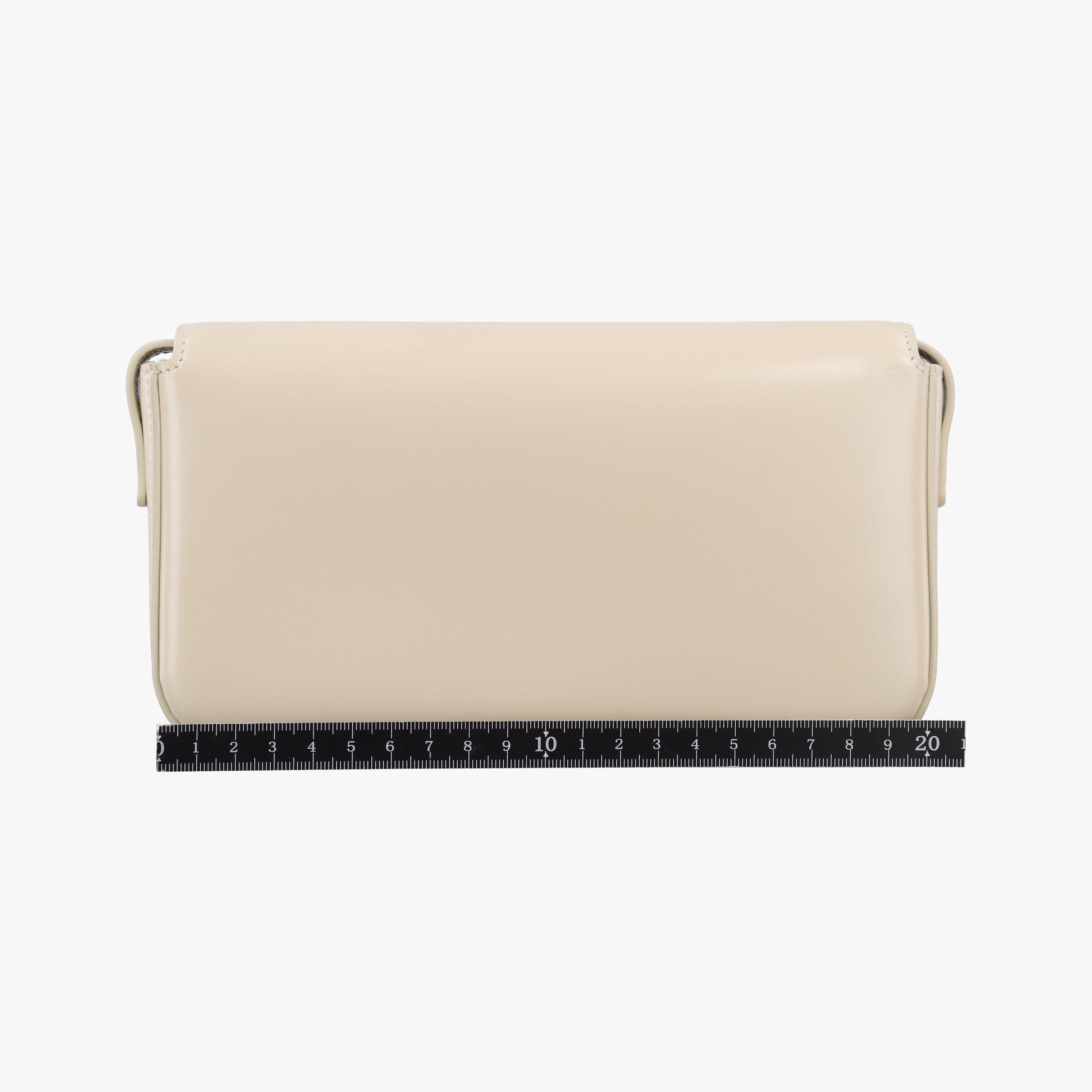 Pre-owned Celine Claude Triomphe Beige Leather  shoulderbag | stylenewstar