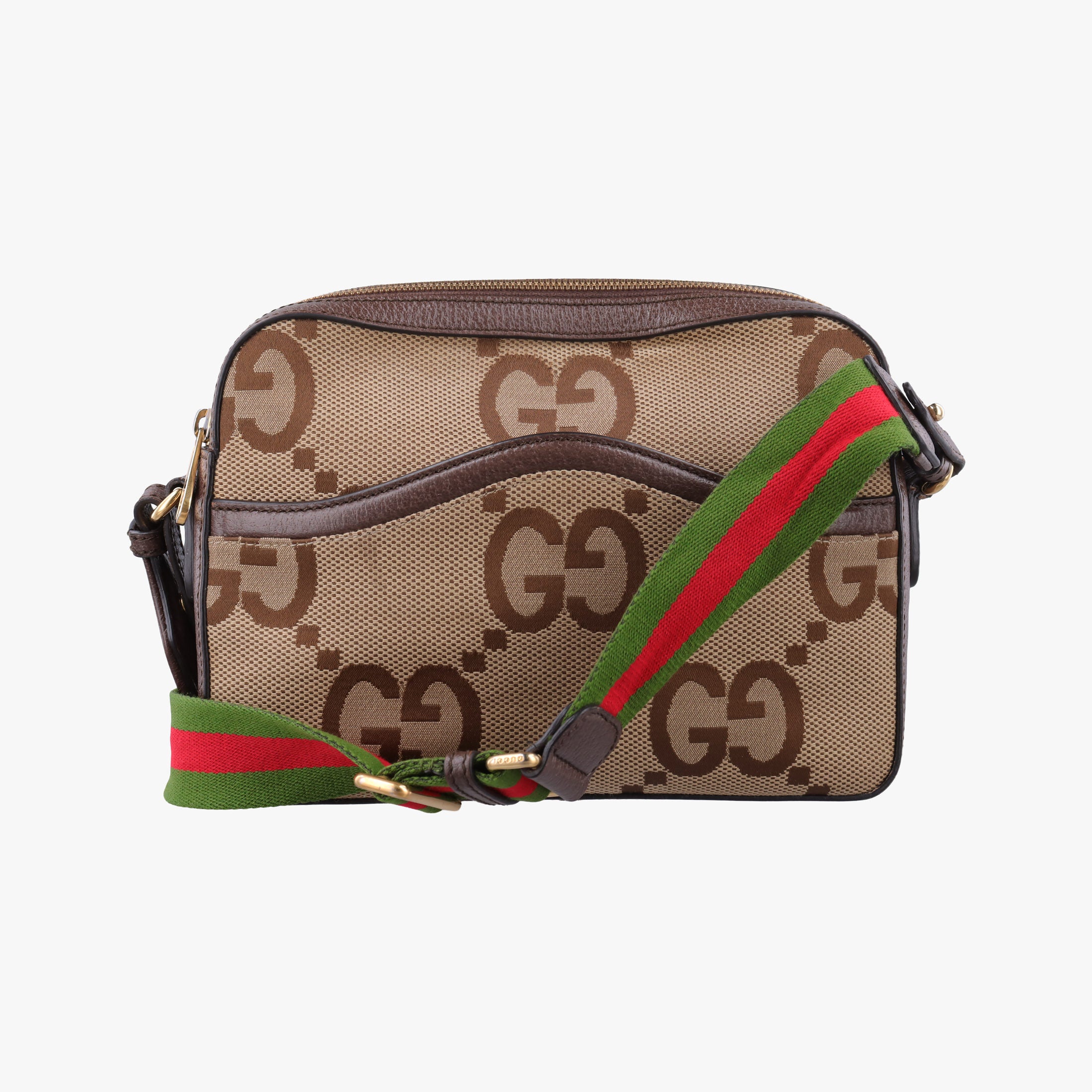 Vintage Gucci Jumbo GG Messenger Brown canvas×leather 675891 shoulderbag | stylenewstar