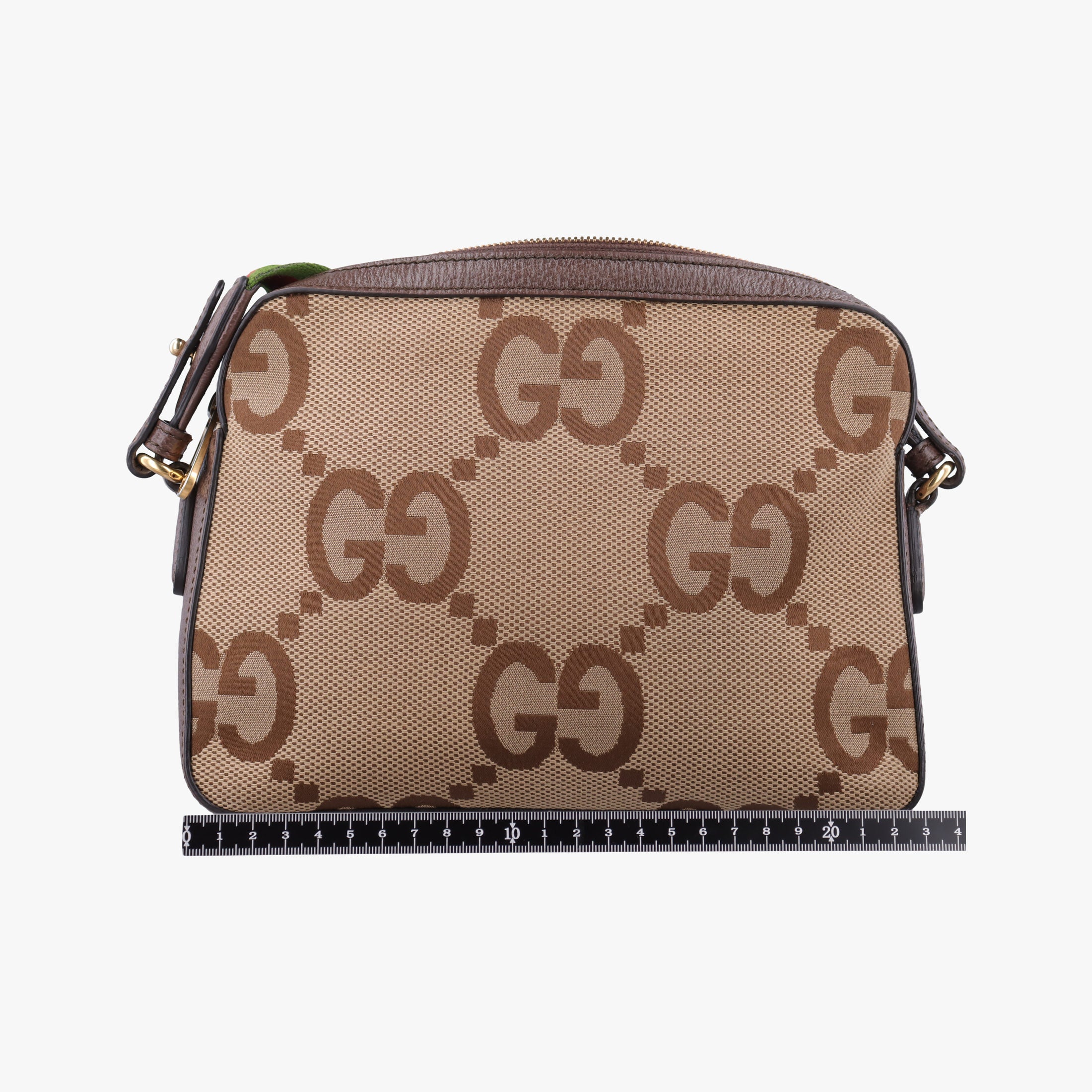 Vintage Gucci Jumbo GG Messenger Brown canvas×leather 675891 shoulderbag | stylenewstar