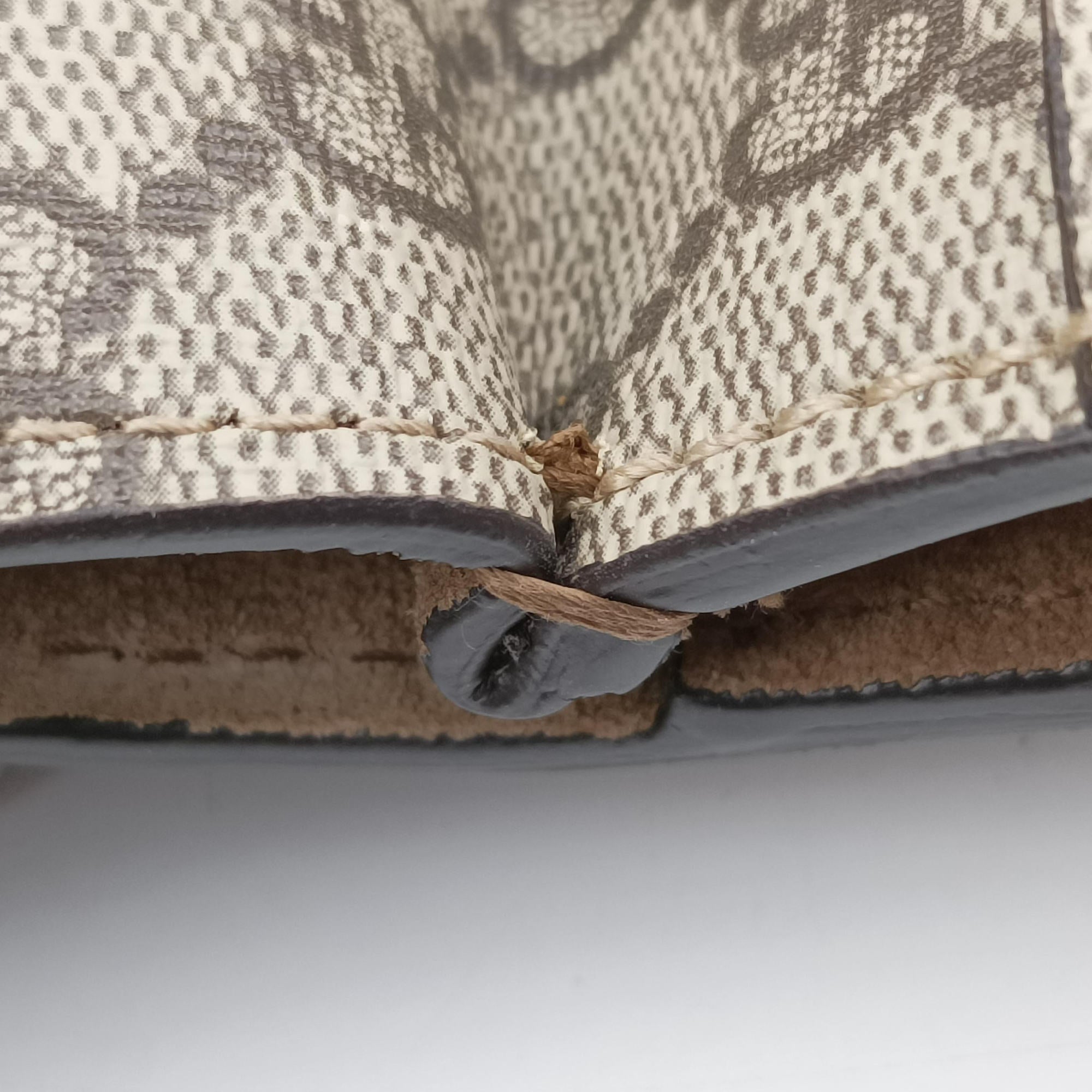 Pre-owned Gucci Dionysus Beige×Brown PVC coated canvas × suede 421970 shoulderbag | stylenewstar