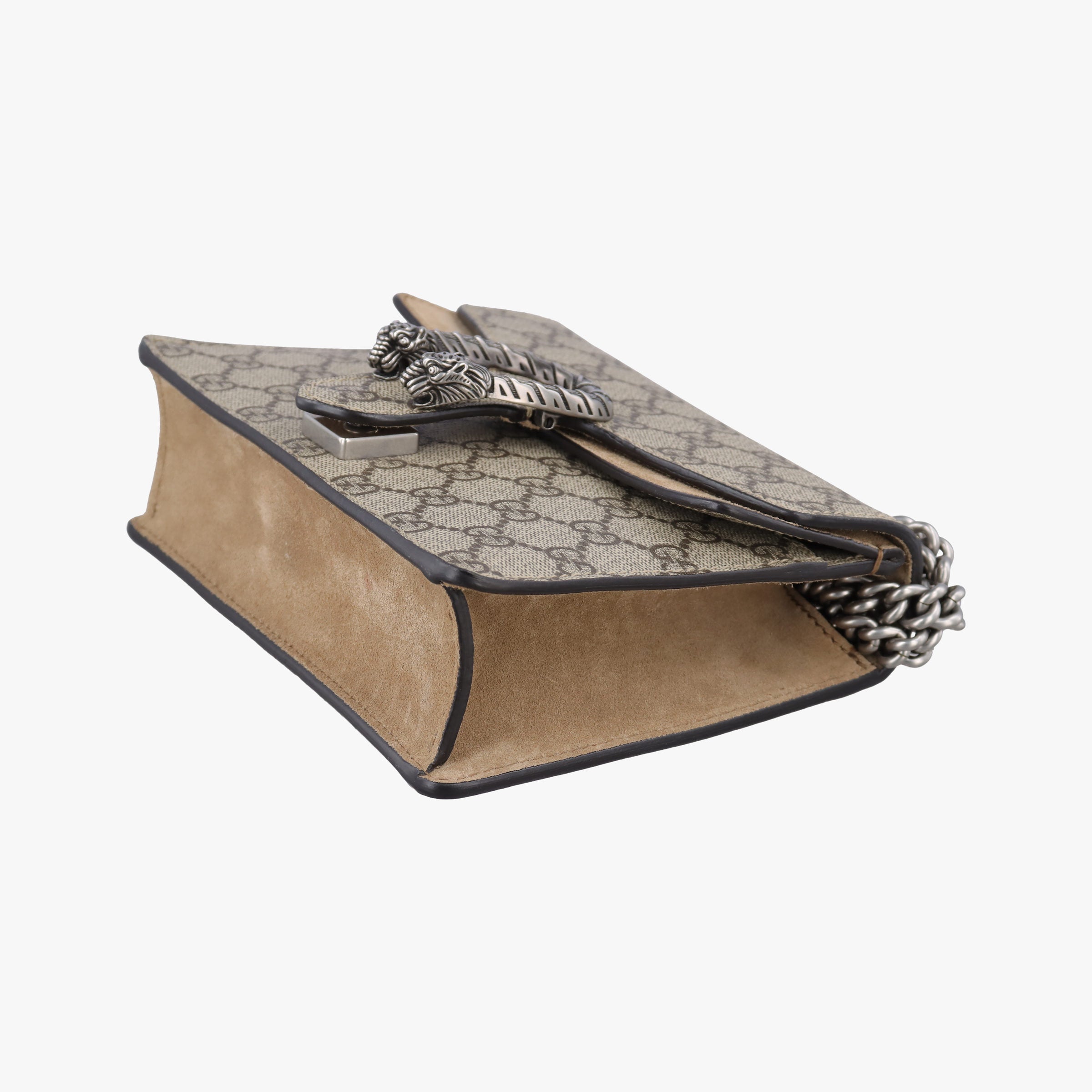 Pre-owned Gucci Dionysus Beige×Brown PVC coated canvas × suede 421970 shoulderbag | stylenewstar