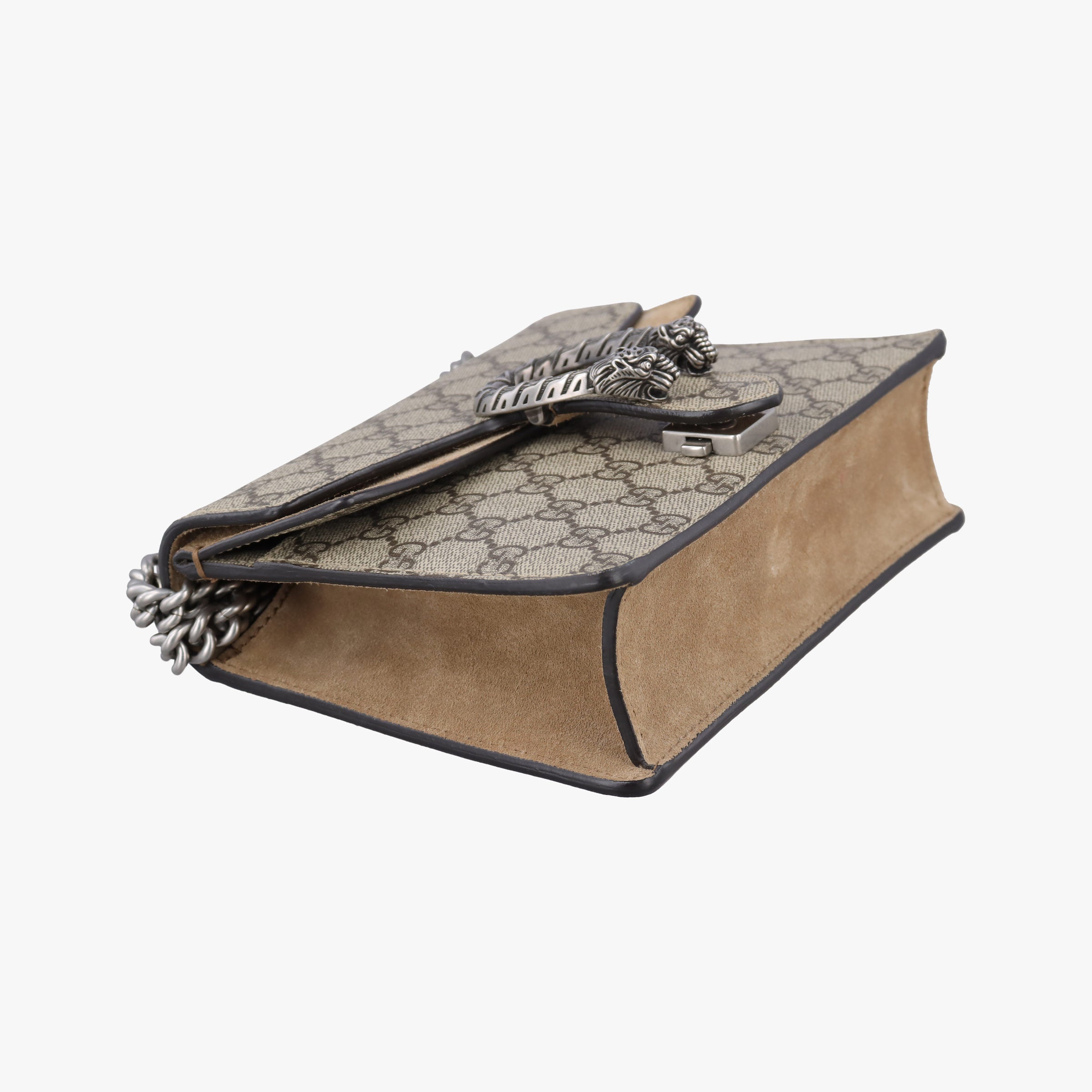 Pre-owned Gucci Dionysus Beige×Brown PVC coated canvas × suede 421970 shoulderbag | stylenewstar