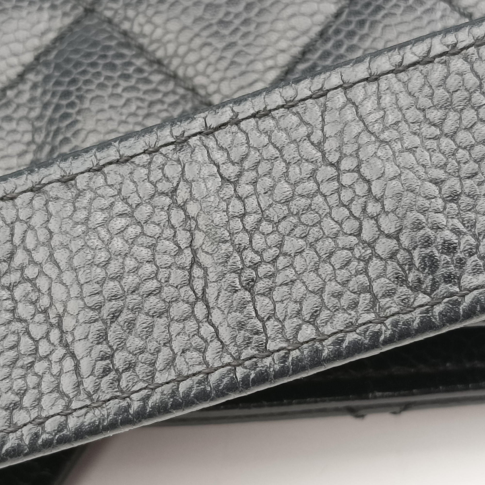 Pre-owned Chanel Matelasse PST Black caviar skin A50994 shoulderbag | stylenewstar