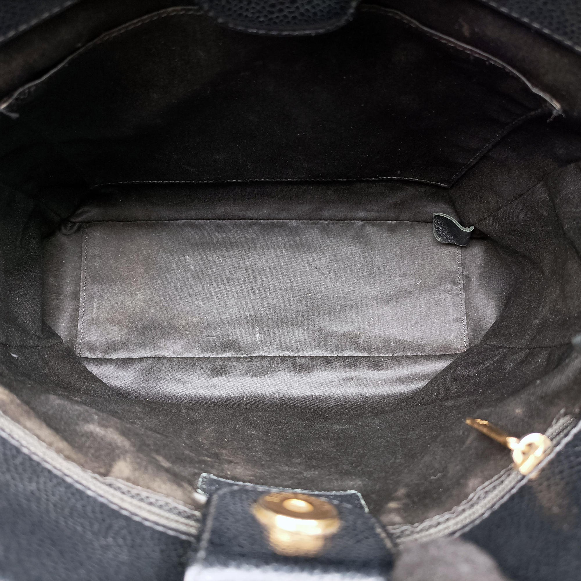 Pre-owned Chanel Matelasse PST Black caviar skin A50994 shoulderbag | stylenewstar