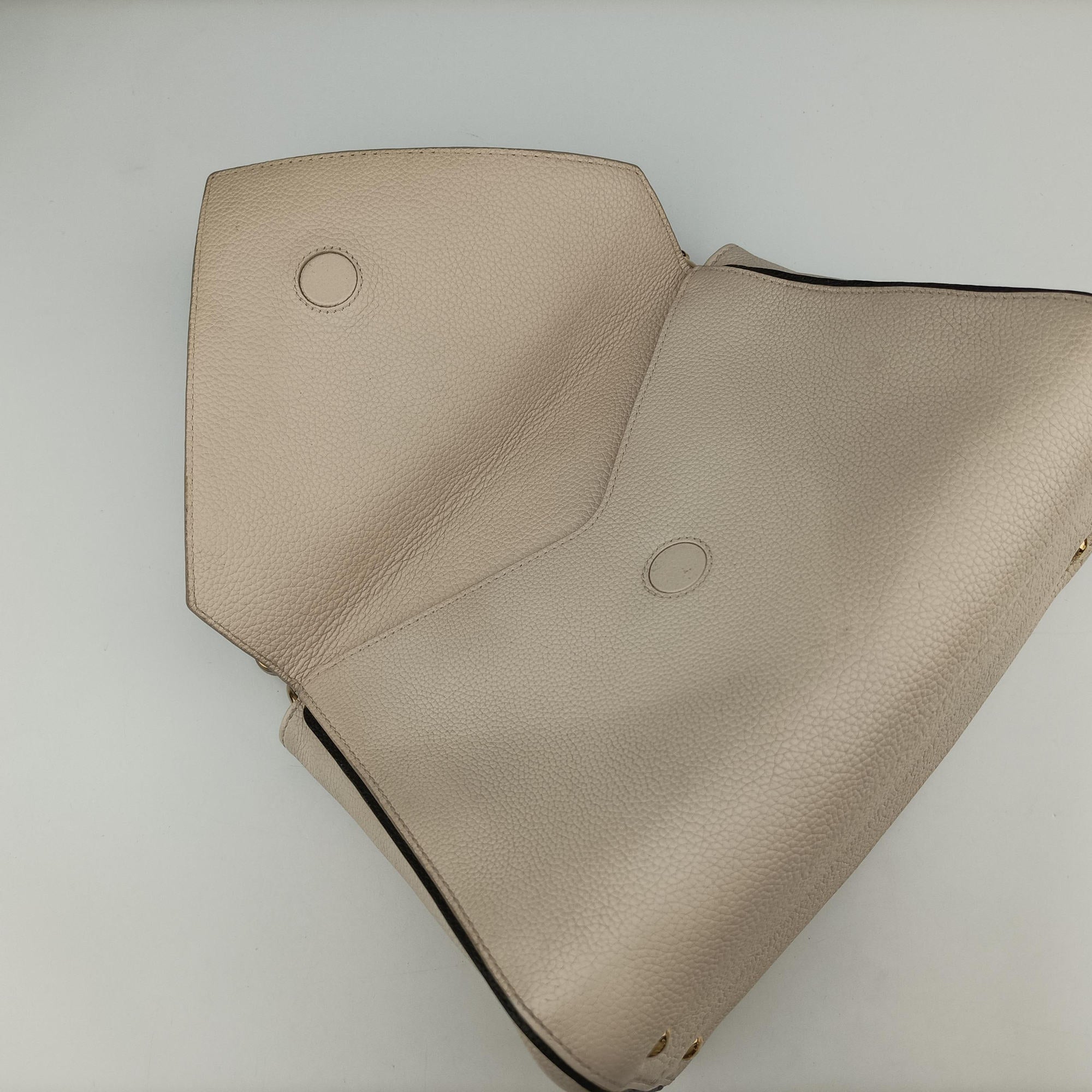 Pre-owned Louis Vuitton Double V Bag Brown  × Creme Monogram Canvas × Grained Leather M54155 shoulderbag | stylenewstar