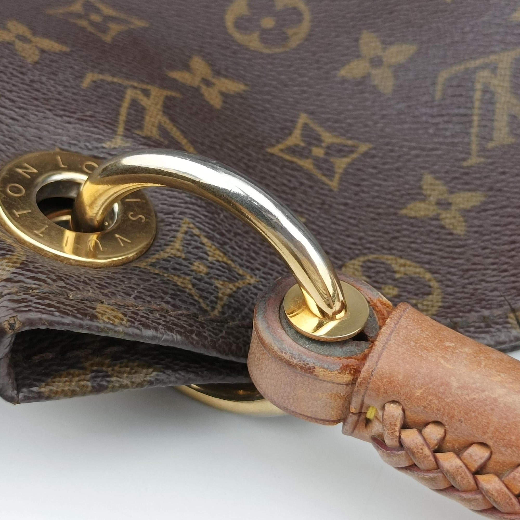 Pre-owned Louis Vuitton ARTSY MM Brown Monogram Canvas M40249 handbag | stylenewstar