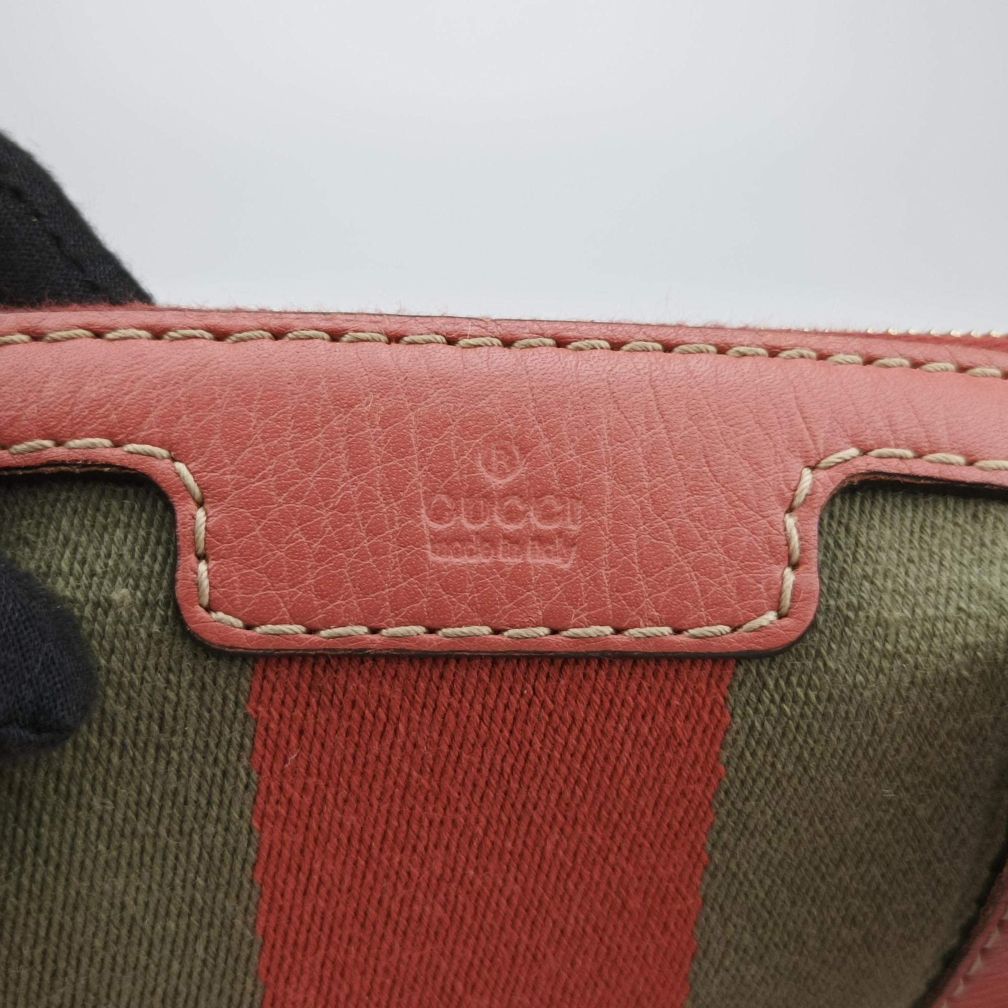 Pre-owned Gucci Sherry Line Pink Leather 247205 bostonbag | stylenewstar