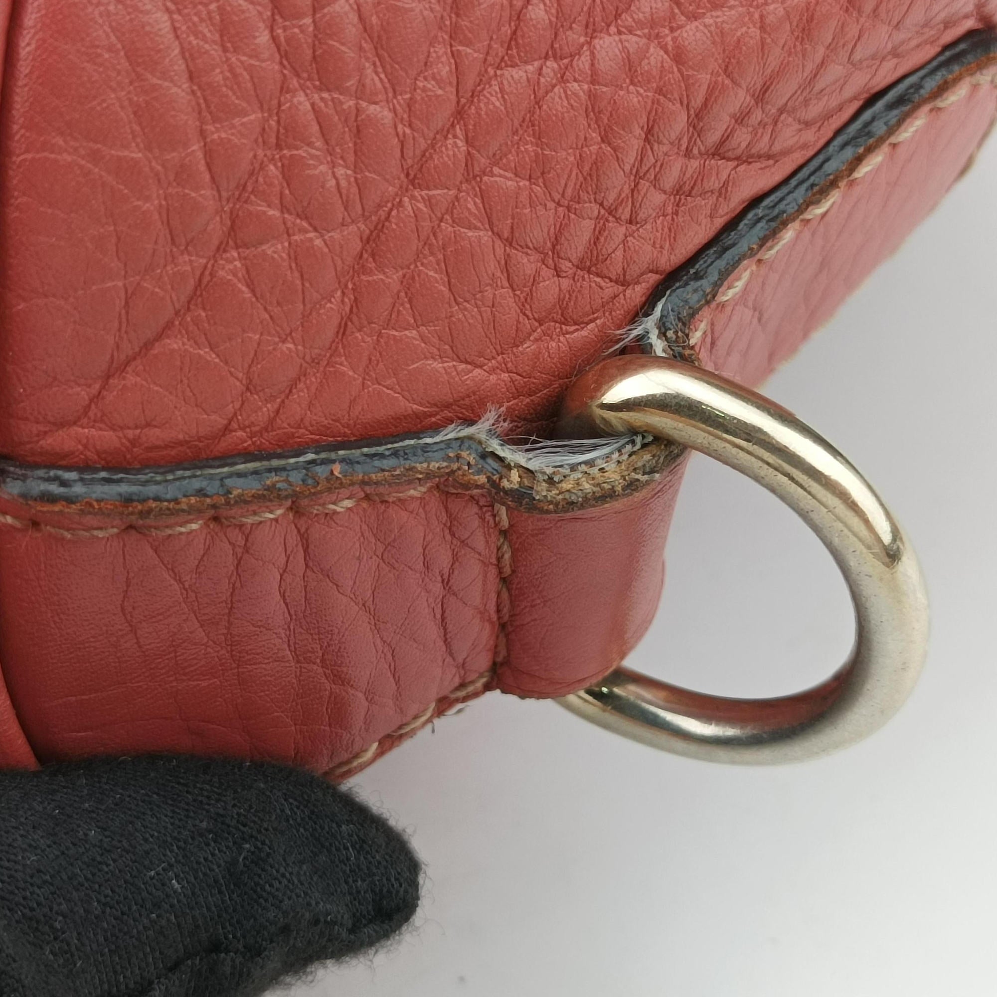 Pre-owned Gucci Sherry Line Pink Leather 247205 bostonbag | stylenewstar