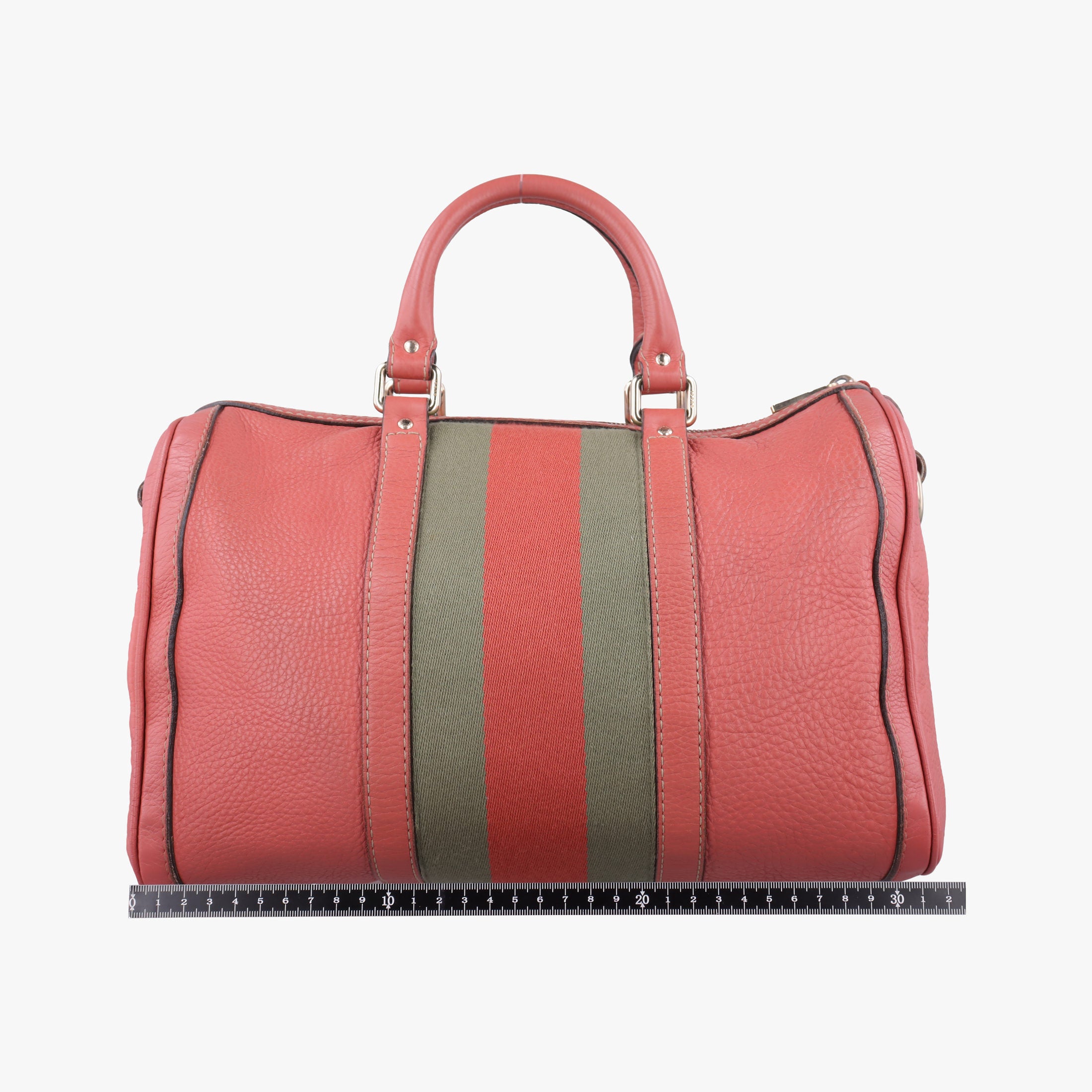 Pre-owned Gucci Sherry Line Pink Leather 247205 bostonbag | stylenewstar