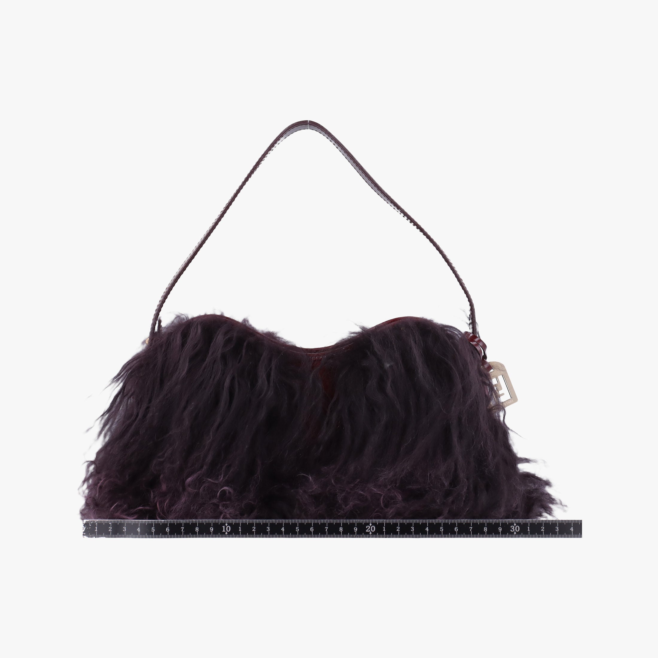 Vintage Fendi Fur bag Burgundy fur 8BR408 shoulderbag | stylenewstar