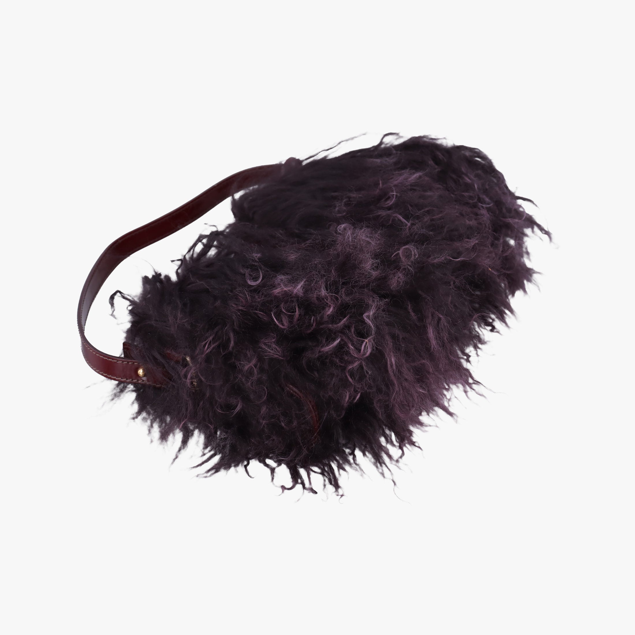 Vintage Fendi Fur bag Burgundy fur 8BR408 shoulderbag | stylenewstar