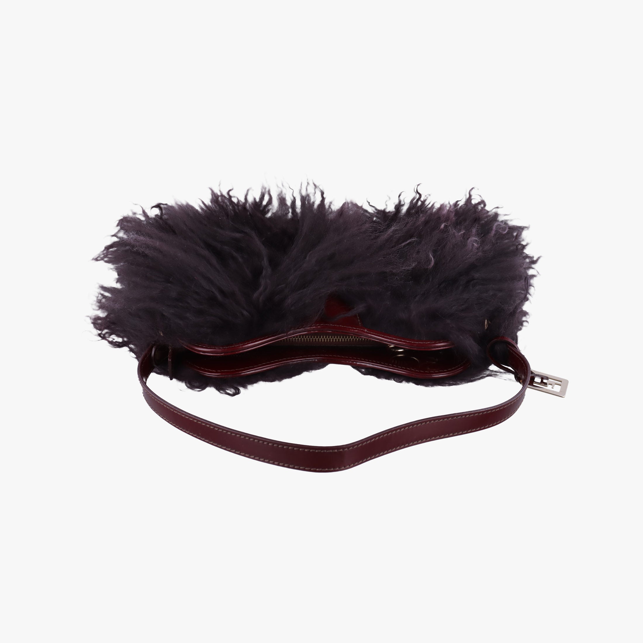 Vintage Fendi Fur bag Burgundy fur 8BR408 shoulderbag | stylenewstar