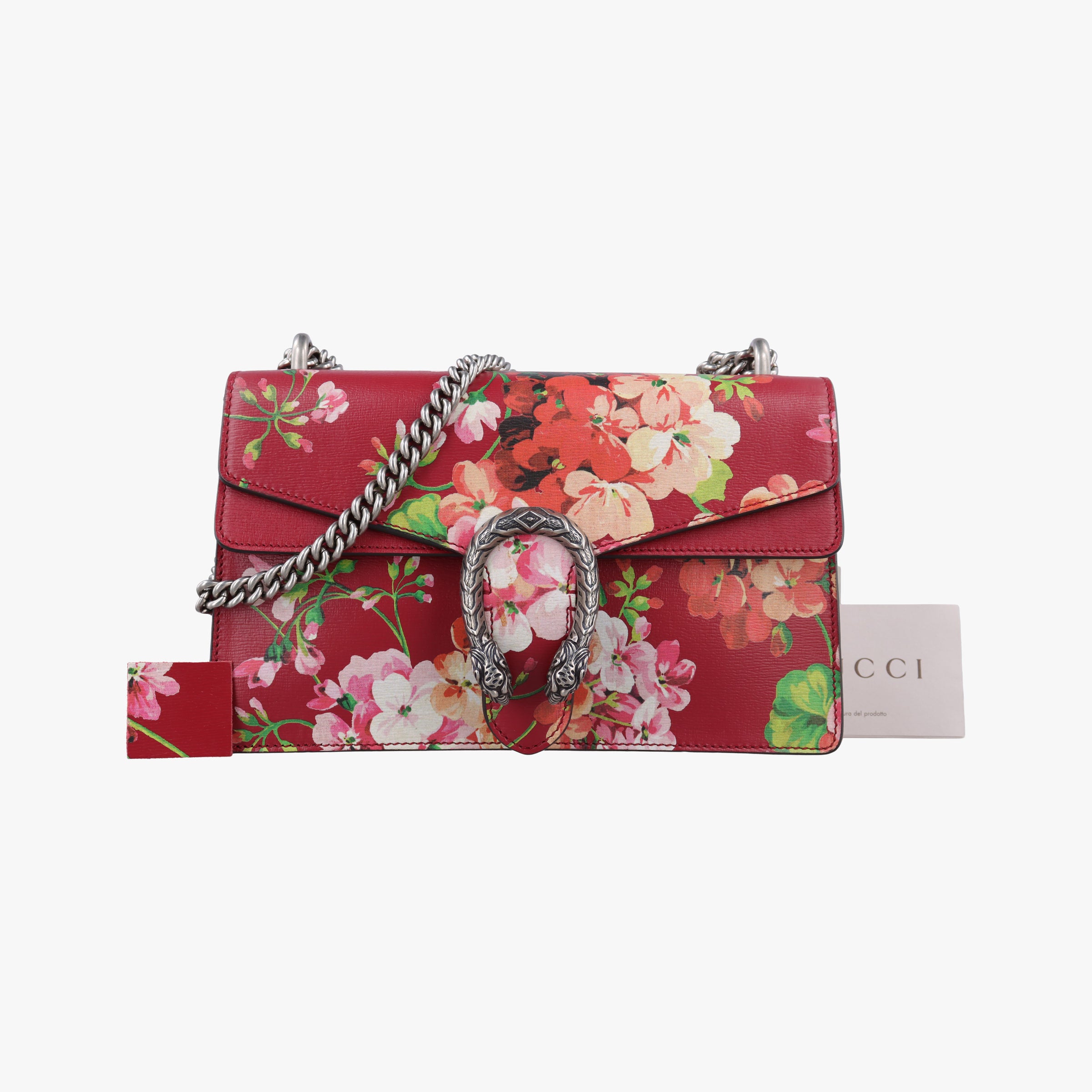 Pre-owned Gucci Dionysus Red×Multicolour Leather 400249 shoulderbag | stylenewstar