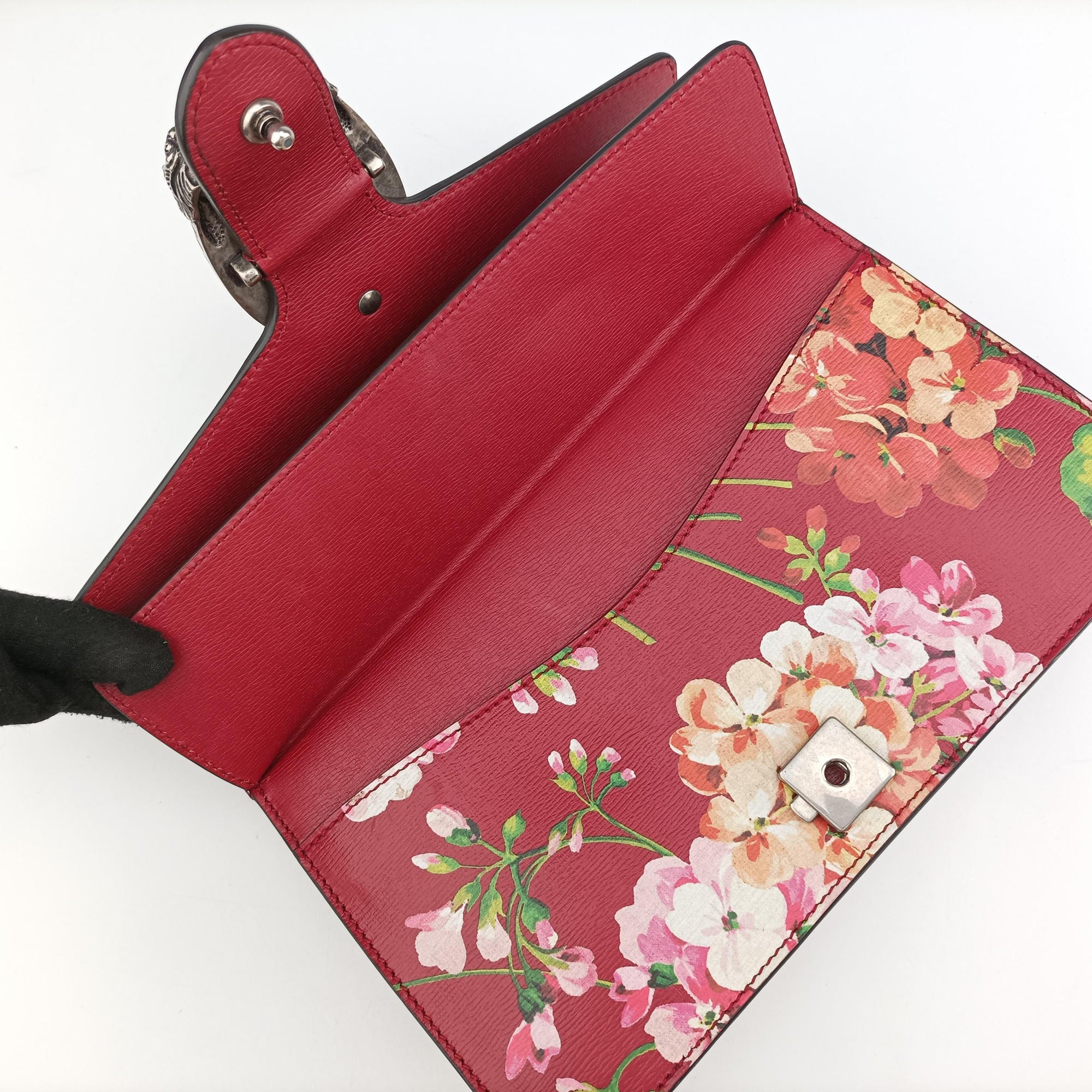 Pre-owned Gucci Dionysus Red×Multicolour Leather 400249 shoulderbag | stylenewstar
