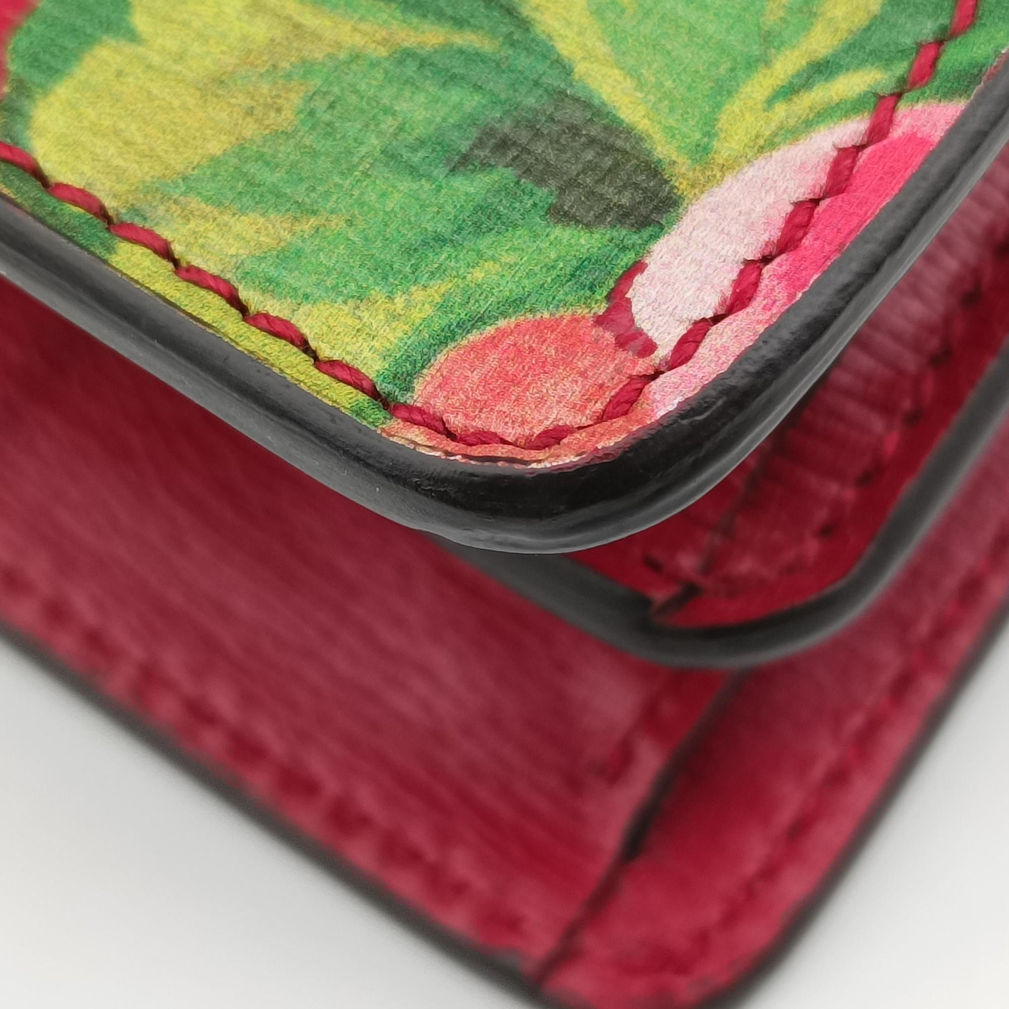Pre-owned Gucci Dionysus Red×Multicolour Leather 400249 shoulderbag | stylenewstar