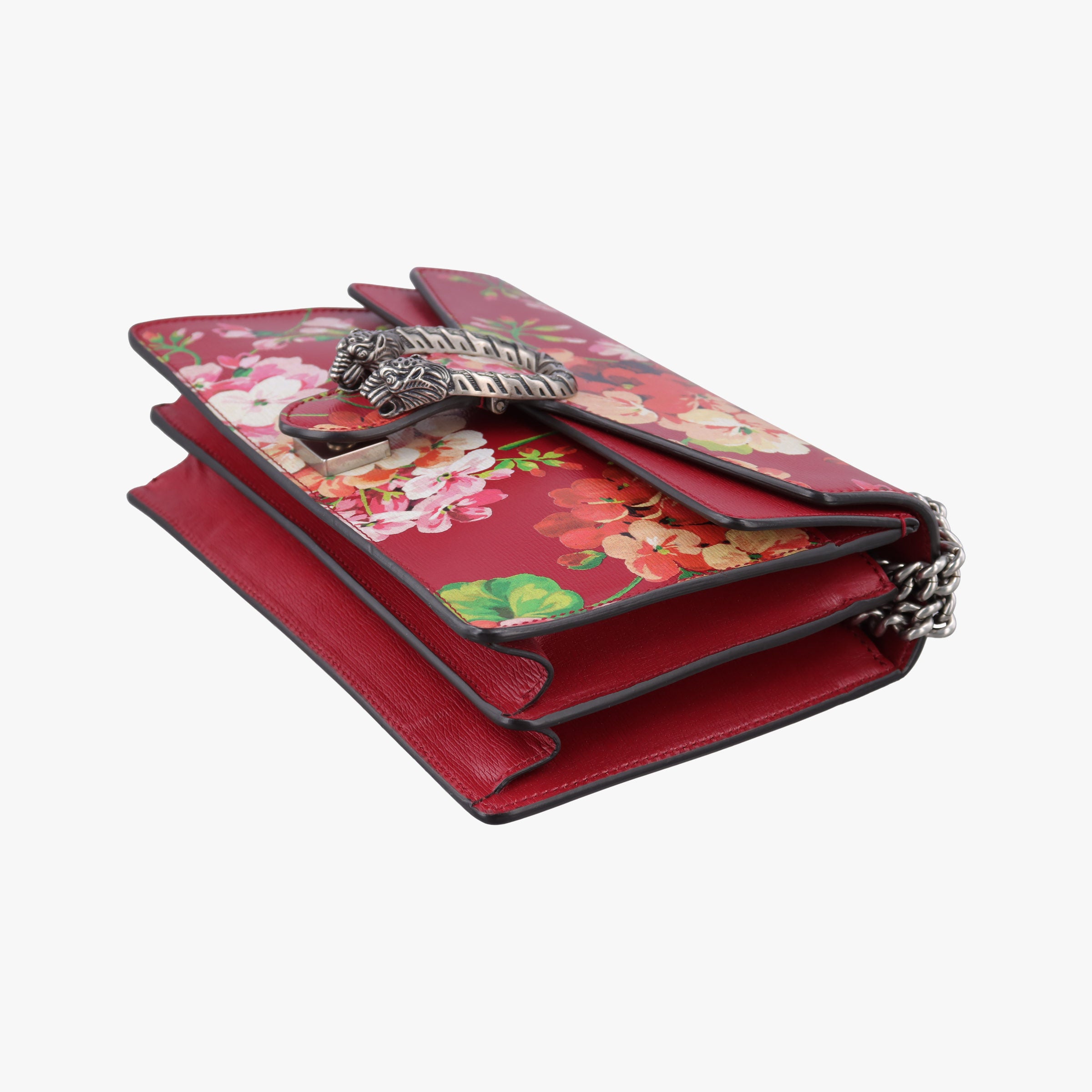 Pre-owned Gucci Dionysus Red×Multicolour Leather 400249 shoulderbag | stylenewstar