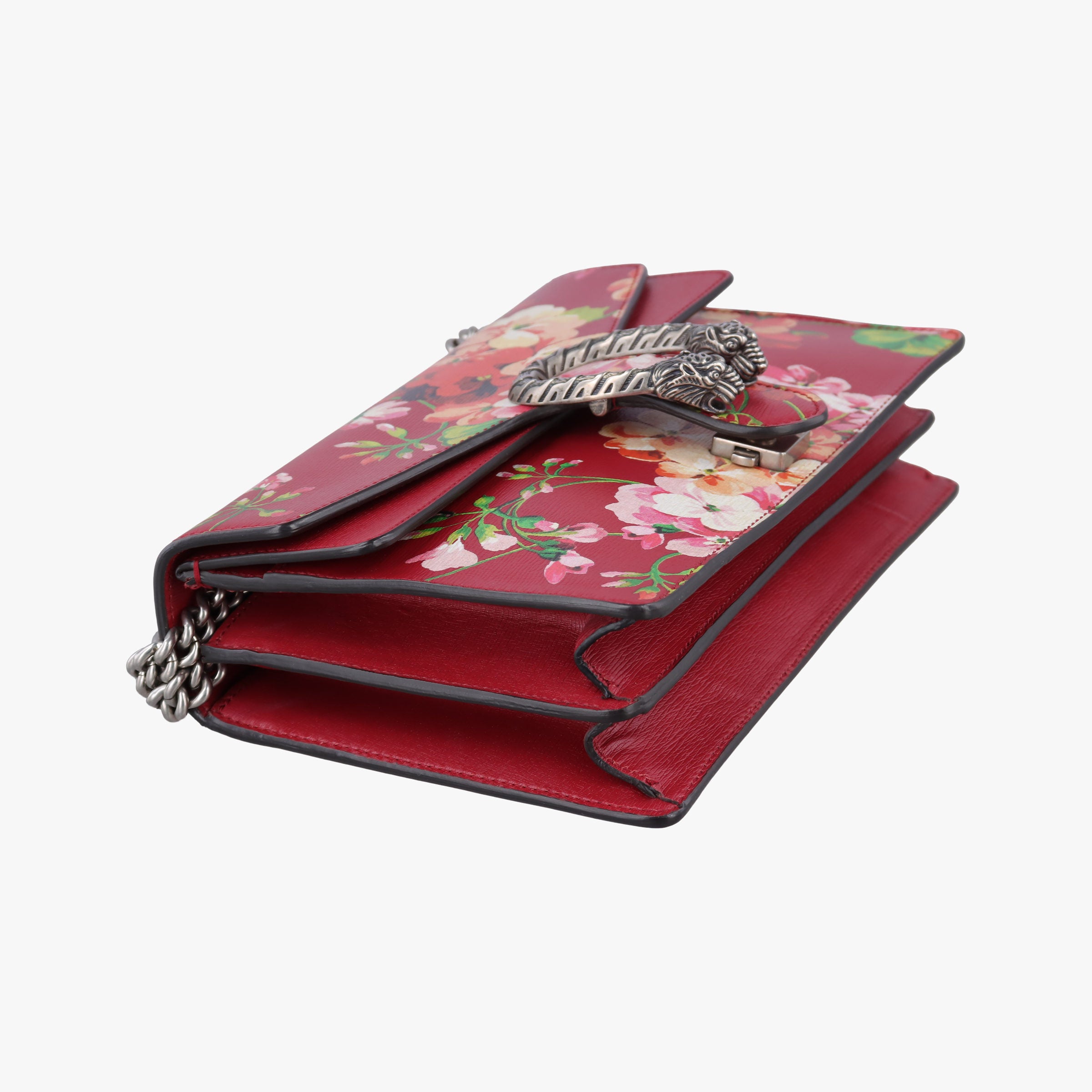 Pre-owned Gucci Dionysus Red×Multicolour Leather 400249 shoulderbag | stylenewstar