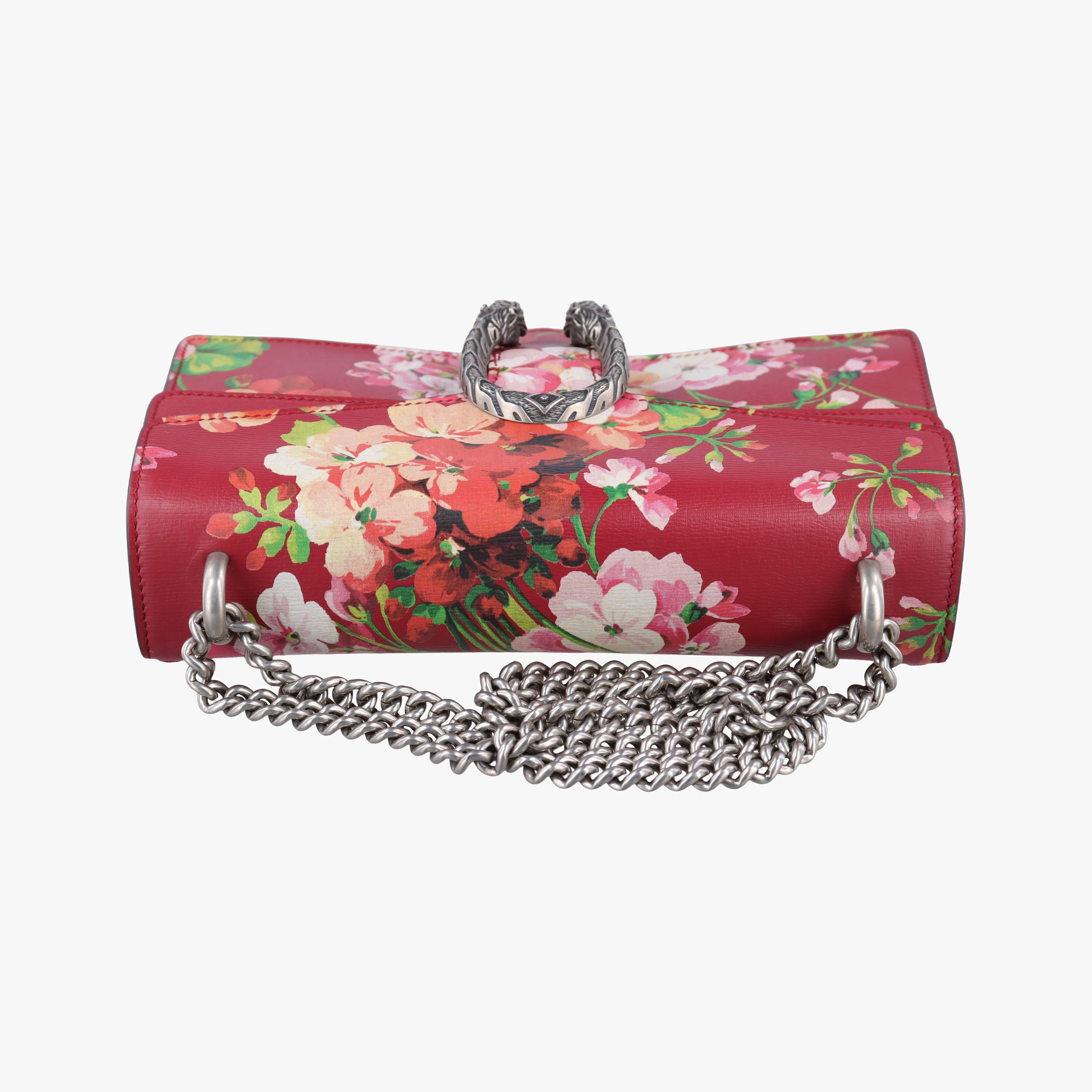 Pre-owned Gucci Dionysus Red×Multicolour Leather 400249 shoulderbag | stylenewstar