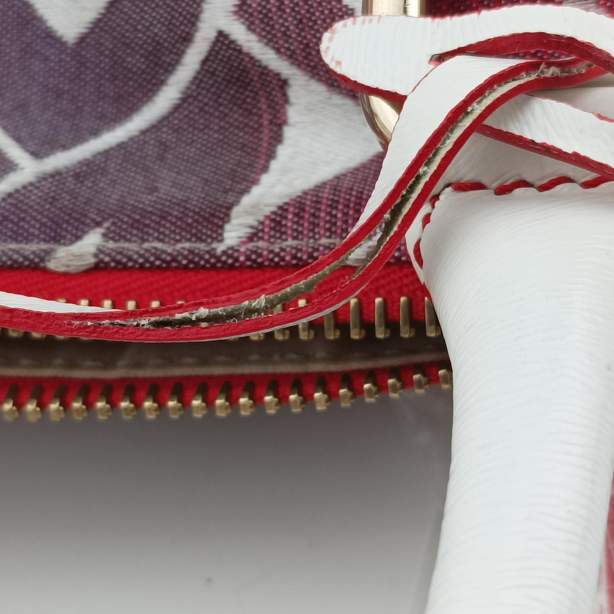 Pre-owned Fendi Forever Gradient Print  Pink × Fuchsia Canvas × Leather 8BL068 handbag | stylenewstar
