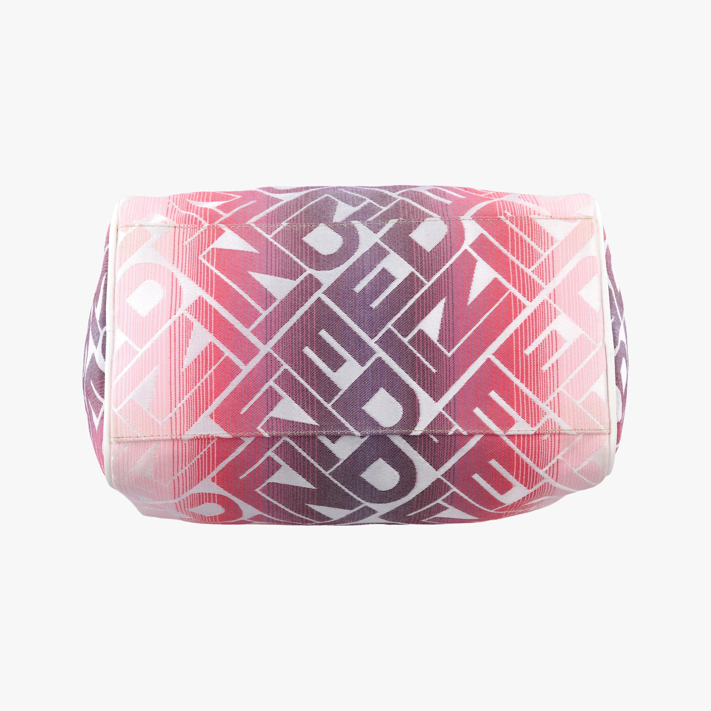 Pre-owned Fendi Forever Gradient Print  Pink × Fuchsia Canvas × Leather 8BL068 handbag | stylenewstar