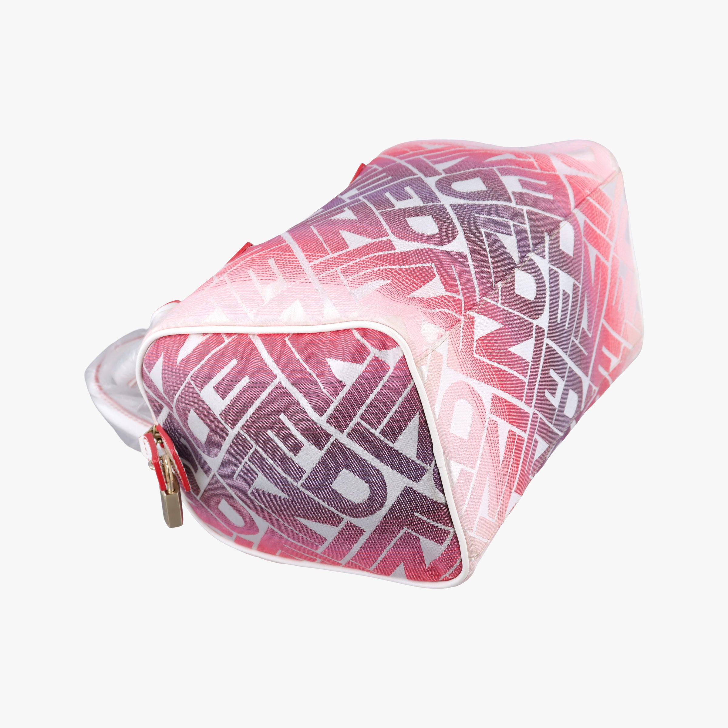 Pre-owned Fendi Forever Gradient Print  Pink × Fuchsia Canvas × Leather 8BL068 handbag | stylenewstar
