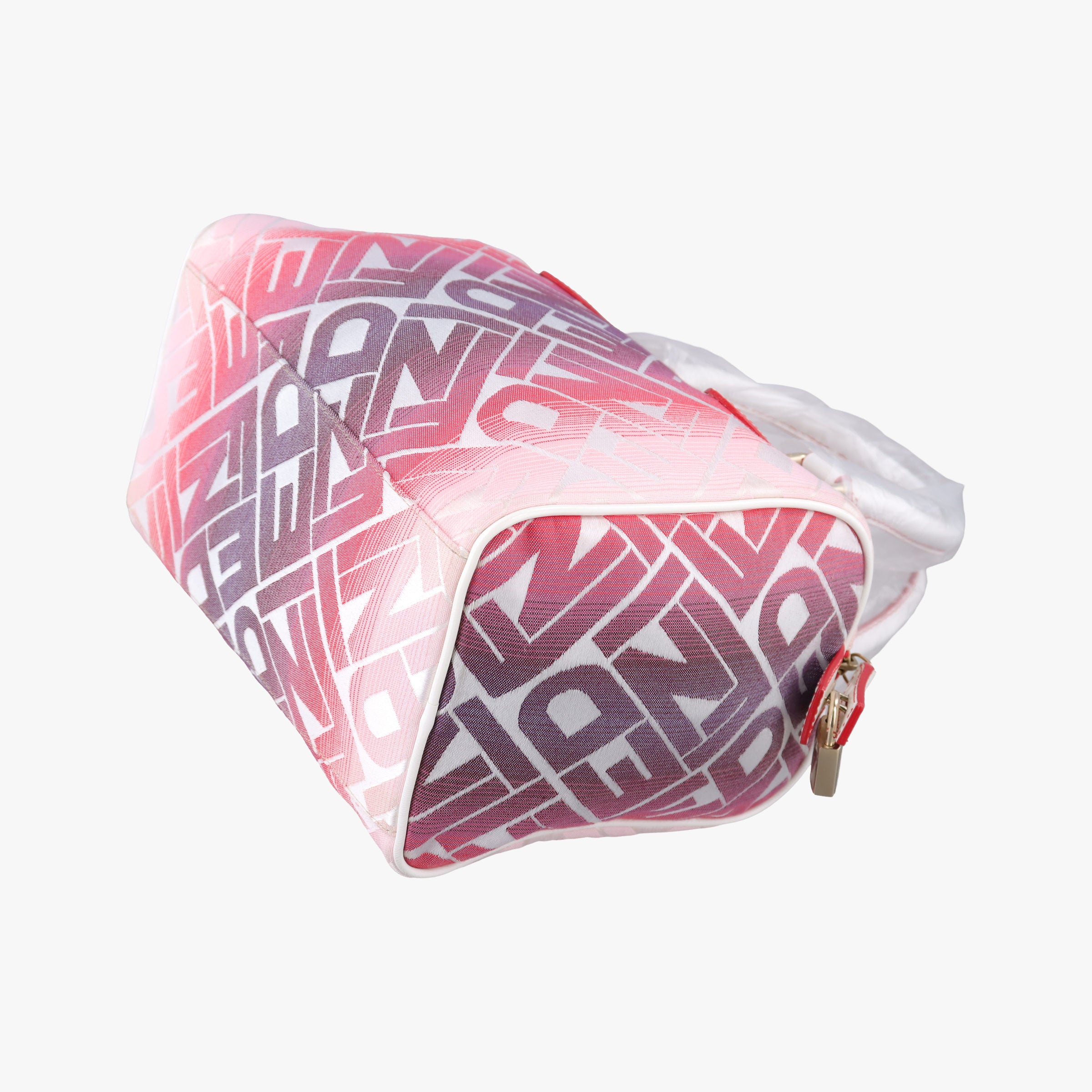 Pre-owned Fendi Forever Gradient Print  Pink × Fuchsia Canvas × Leather 8BL068 handbag | stylenewstar