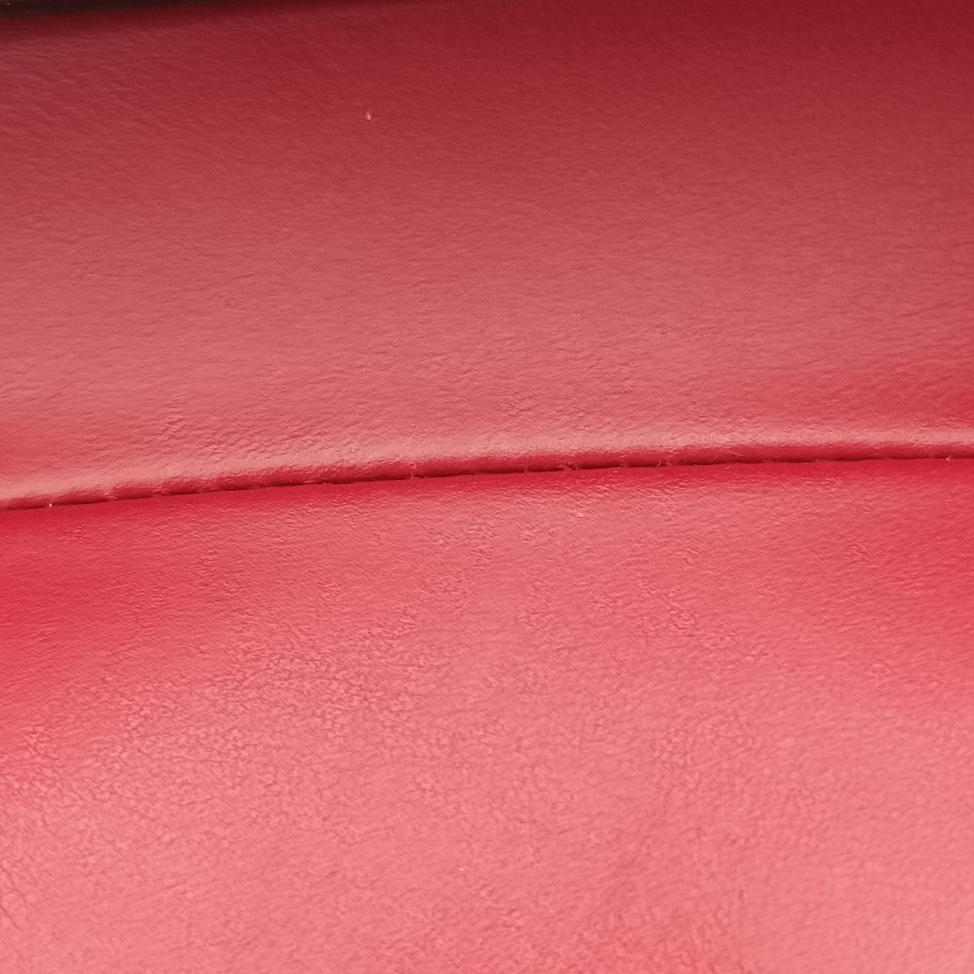 Pre-owned Christian Dior Saddle Red Leather  handbag | stylenewstar