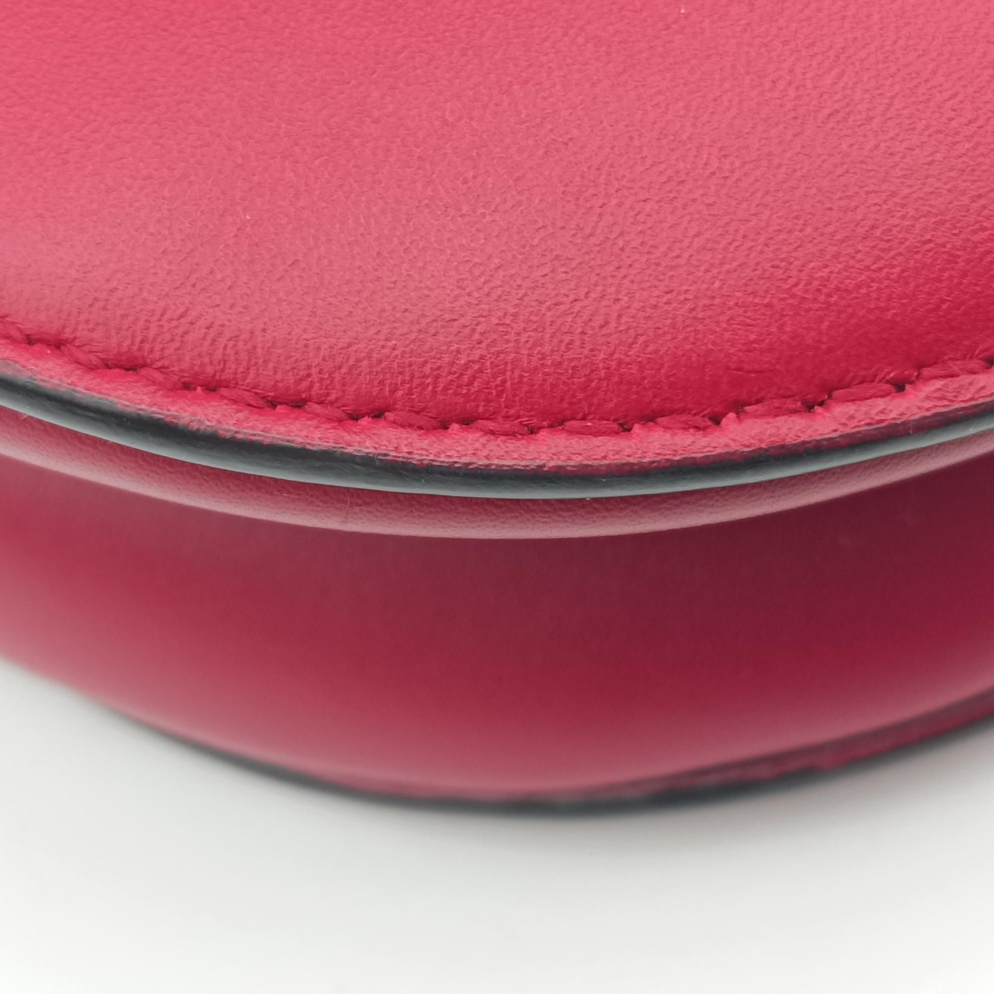 Pre-owned Christian Dior Saddle Red Leather  handbag | stylenewstar