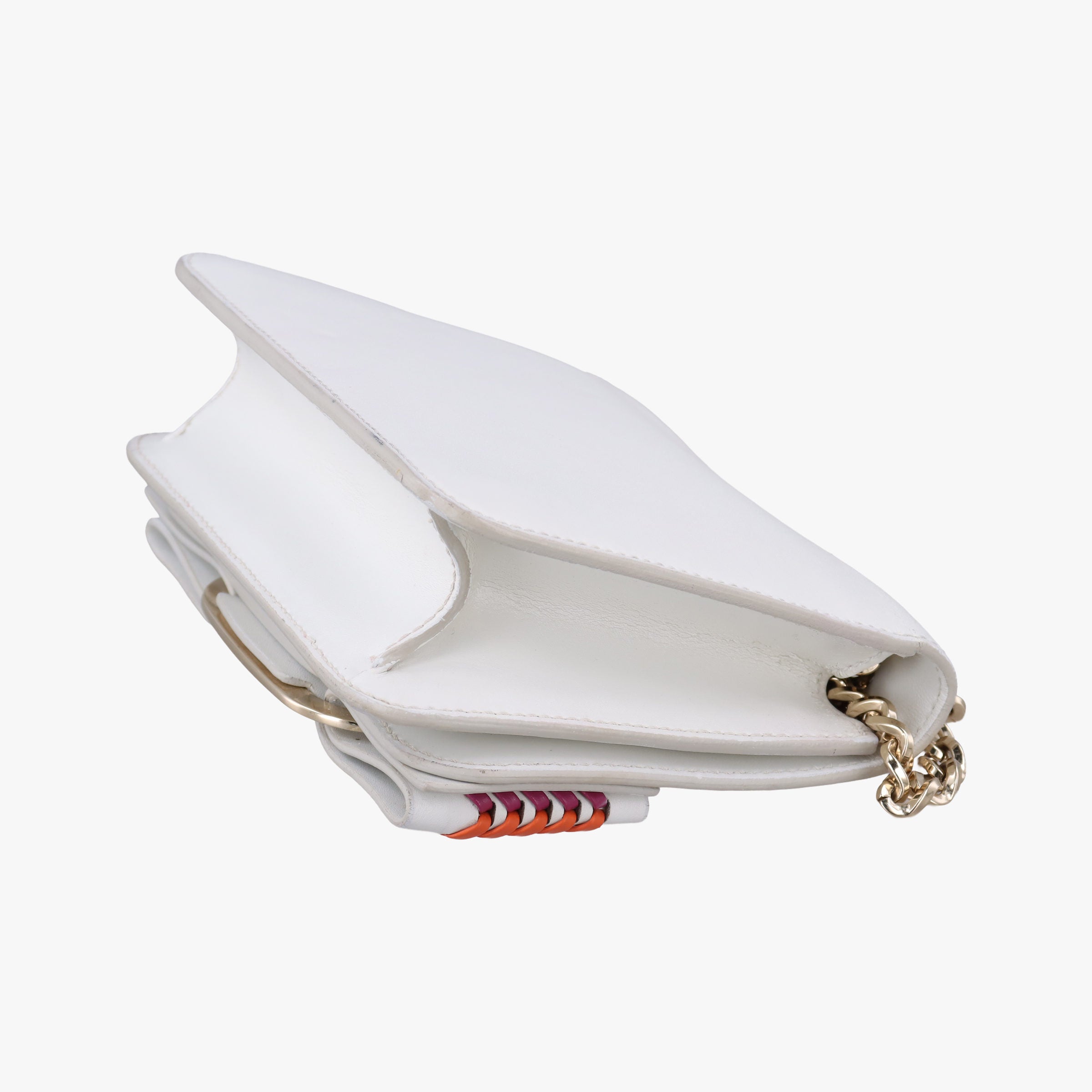 Pre-owned Ferragamo Viva White×multicolor Leather  shoulderbag | stylenewstar
