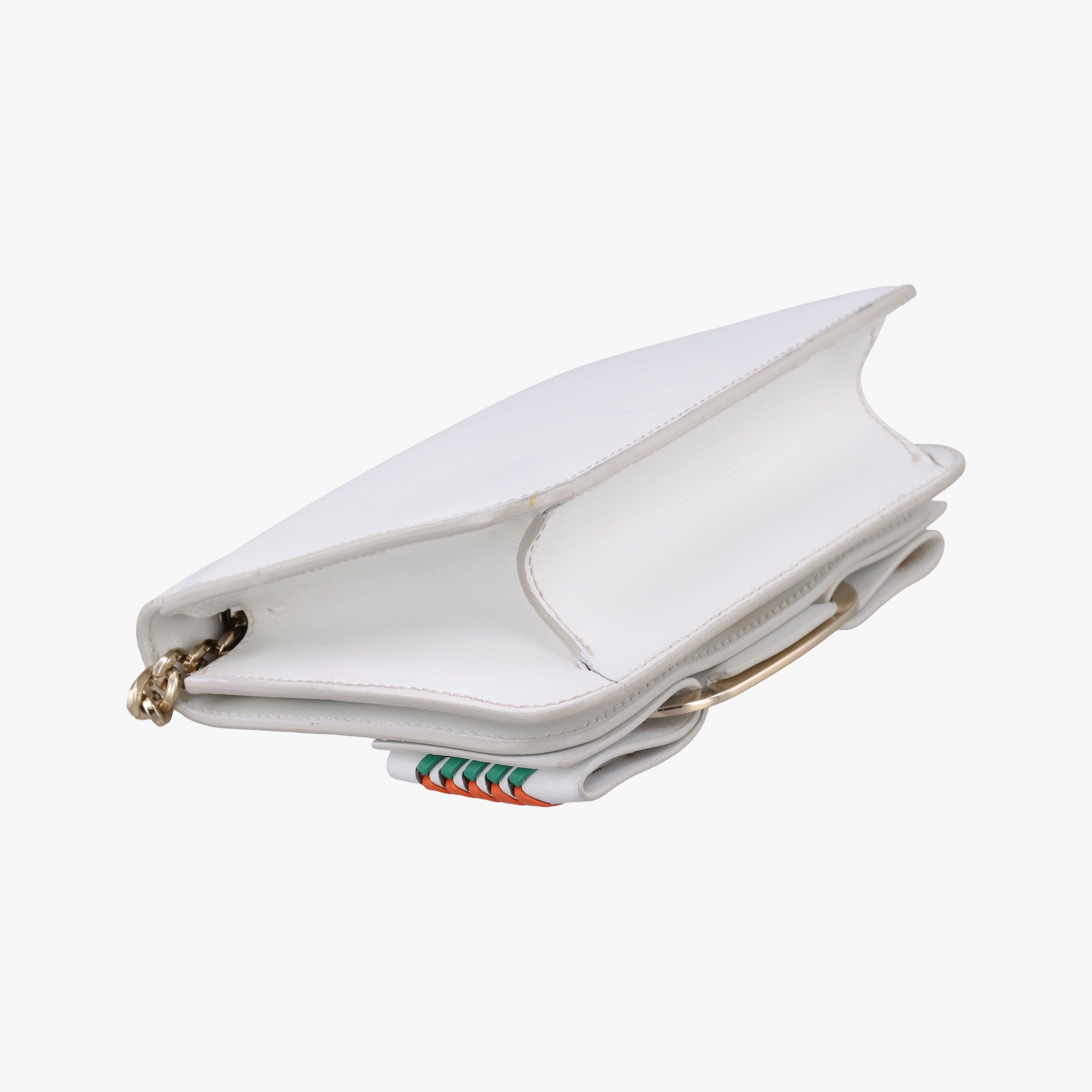 Pre-owned Ferragamo Viva White×multicolor Leather  shoulderbag | stylenewstar