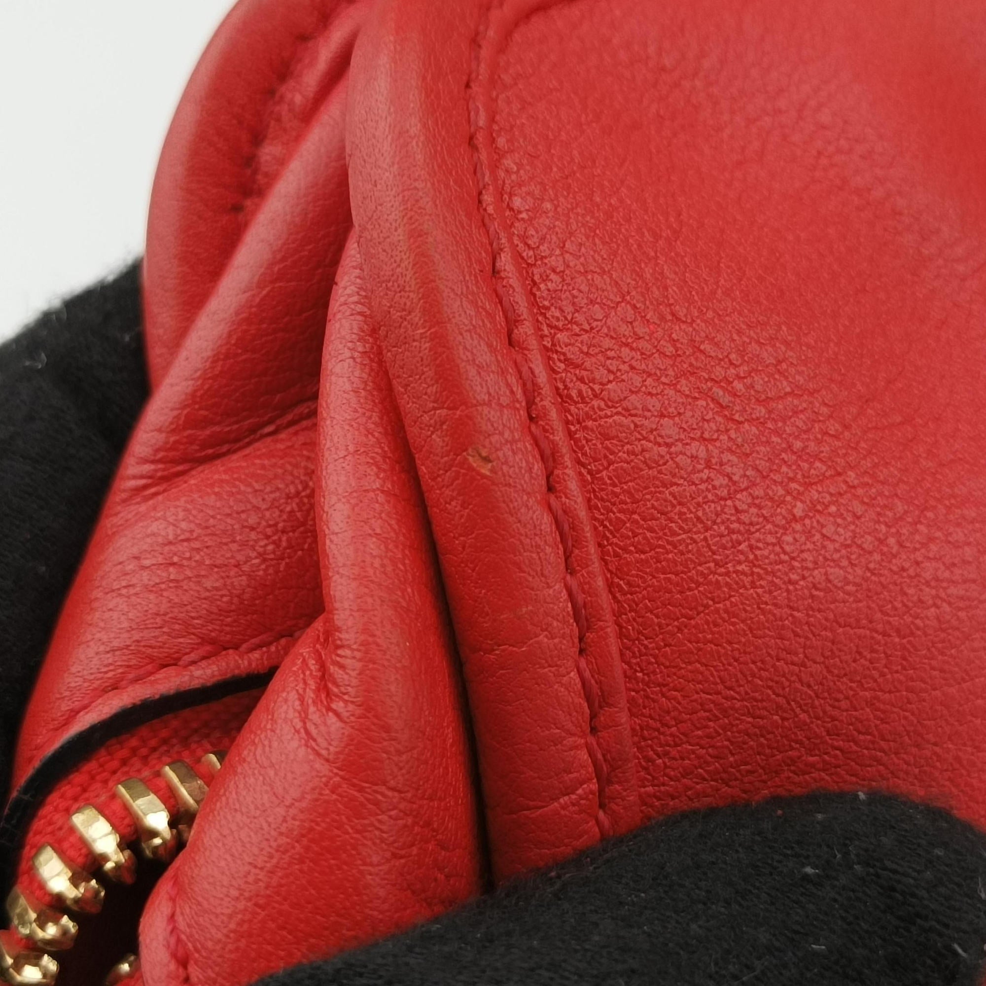 Pre-owned Loewe Amazona 28 Orange Leather  handbag | stylenewstar