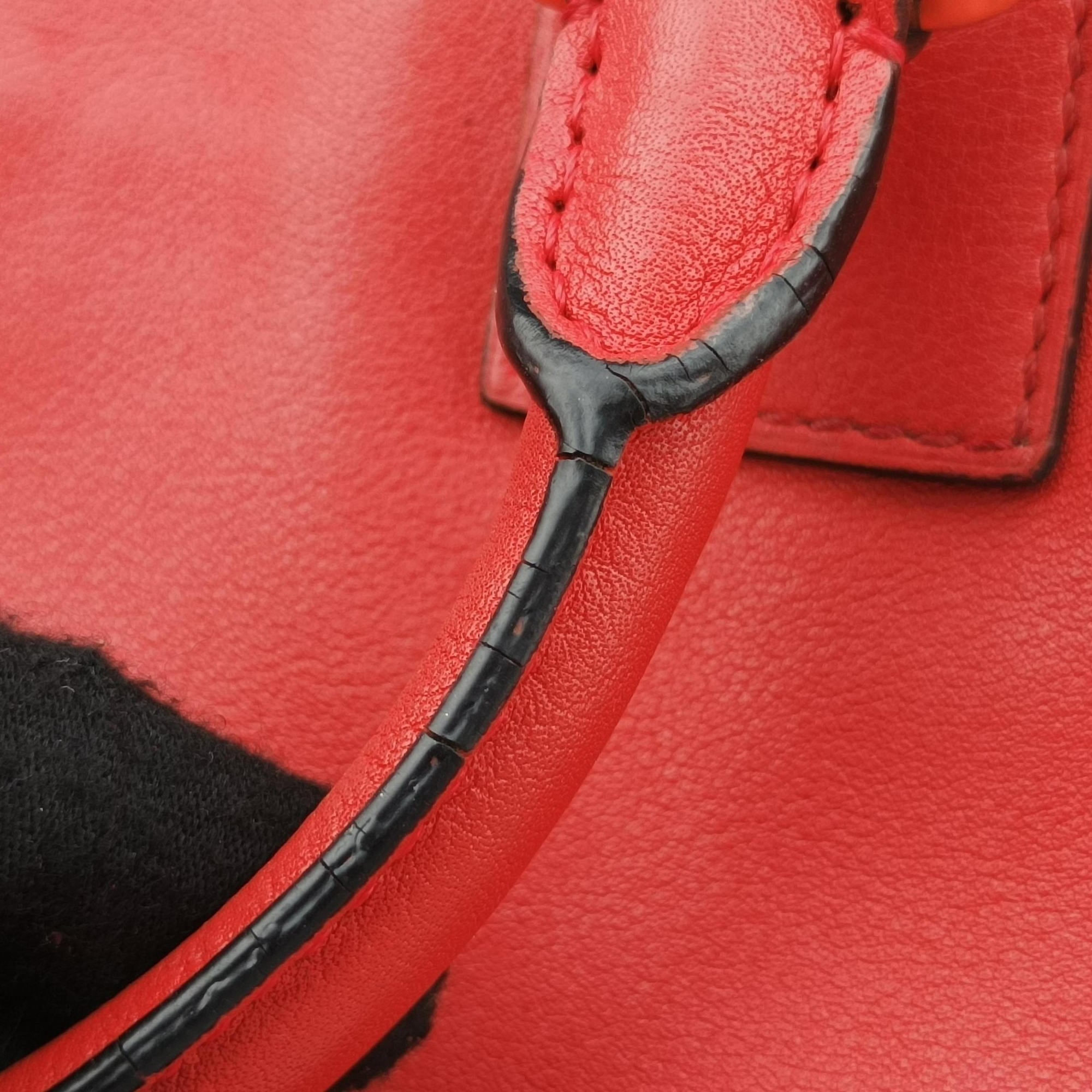 Pre-owned Loewe Amazona 28 Orange Leather  handbag | stylenewstar