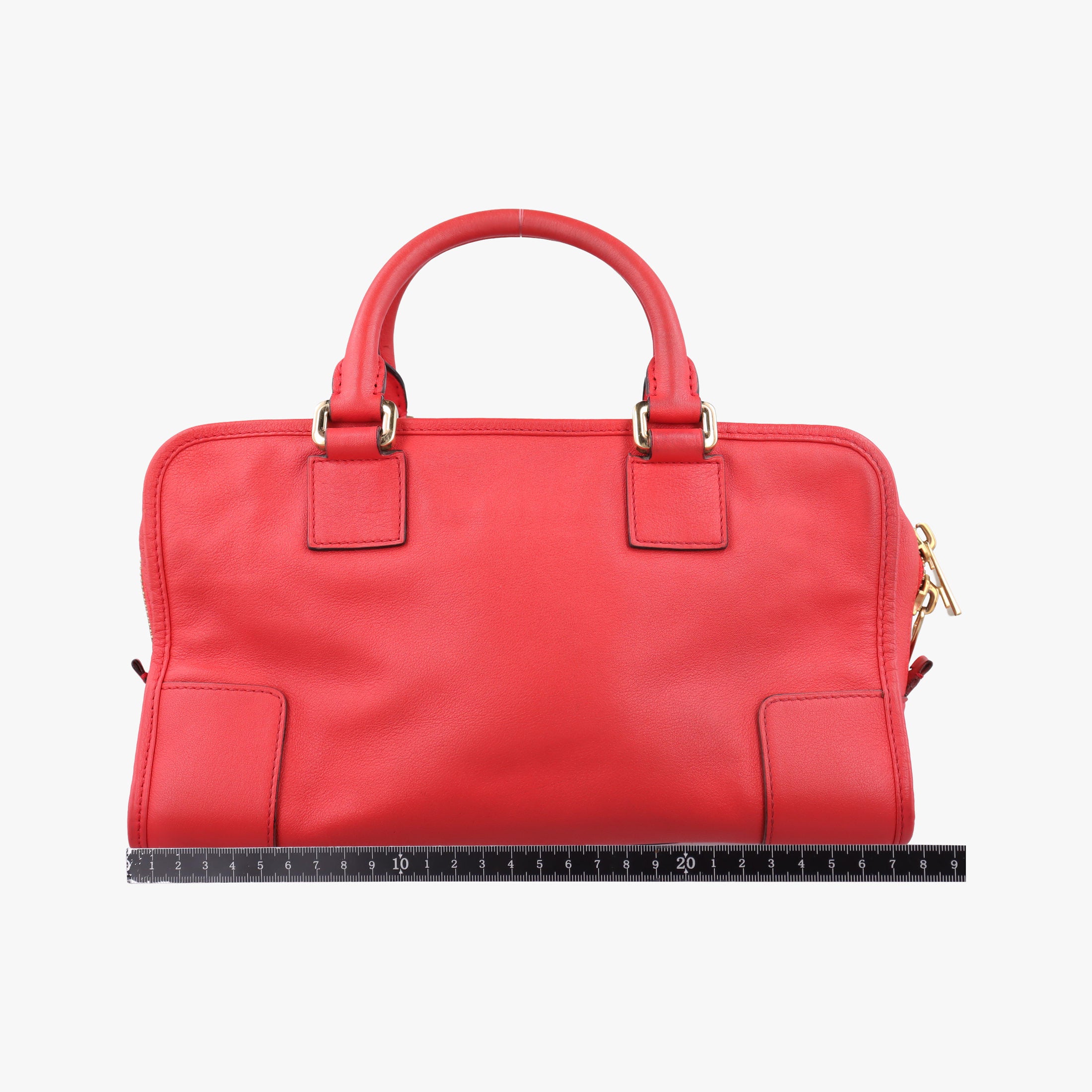 Pre-owned Loewe Amazona 28 Orange Leather  handbag | stylenewstar