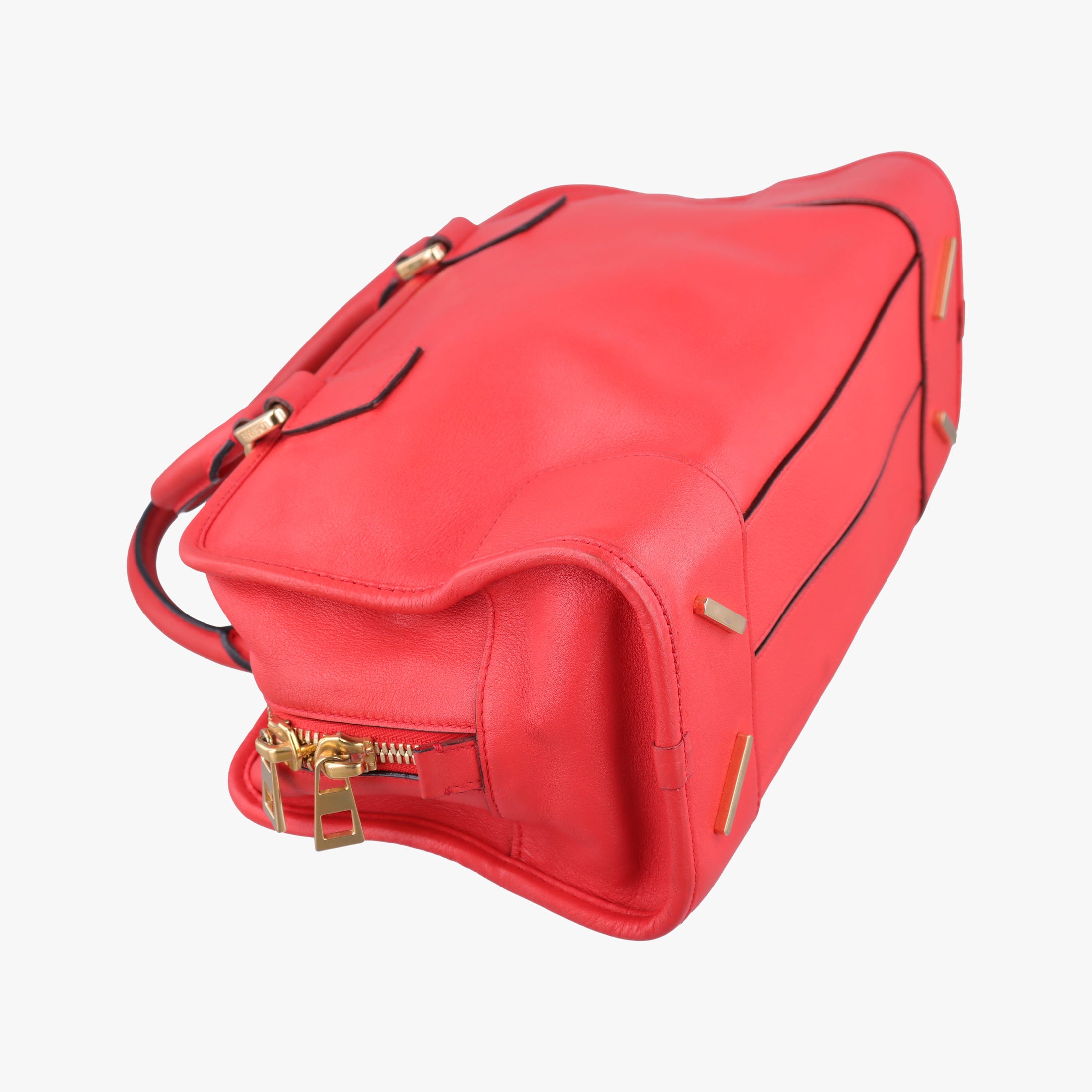Pre-owned Loewe Amazona 28 Orange Leather  handbag | stylenewstar