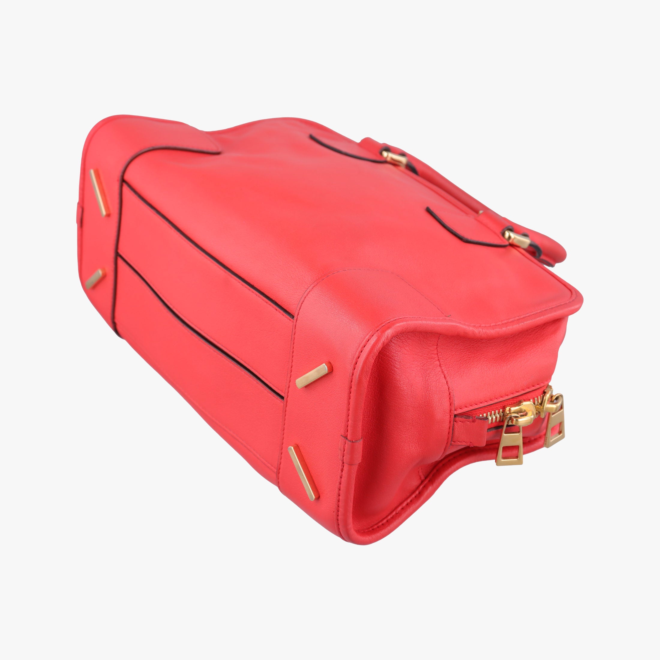Pre-owned Loewe Amazona 28 Orange Leather  handbag | stylenewstar