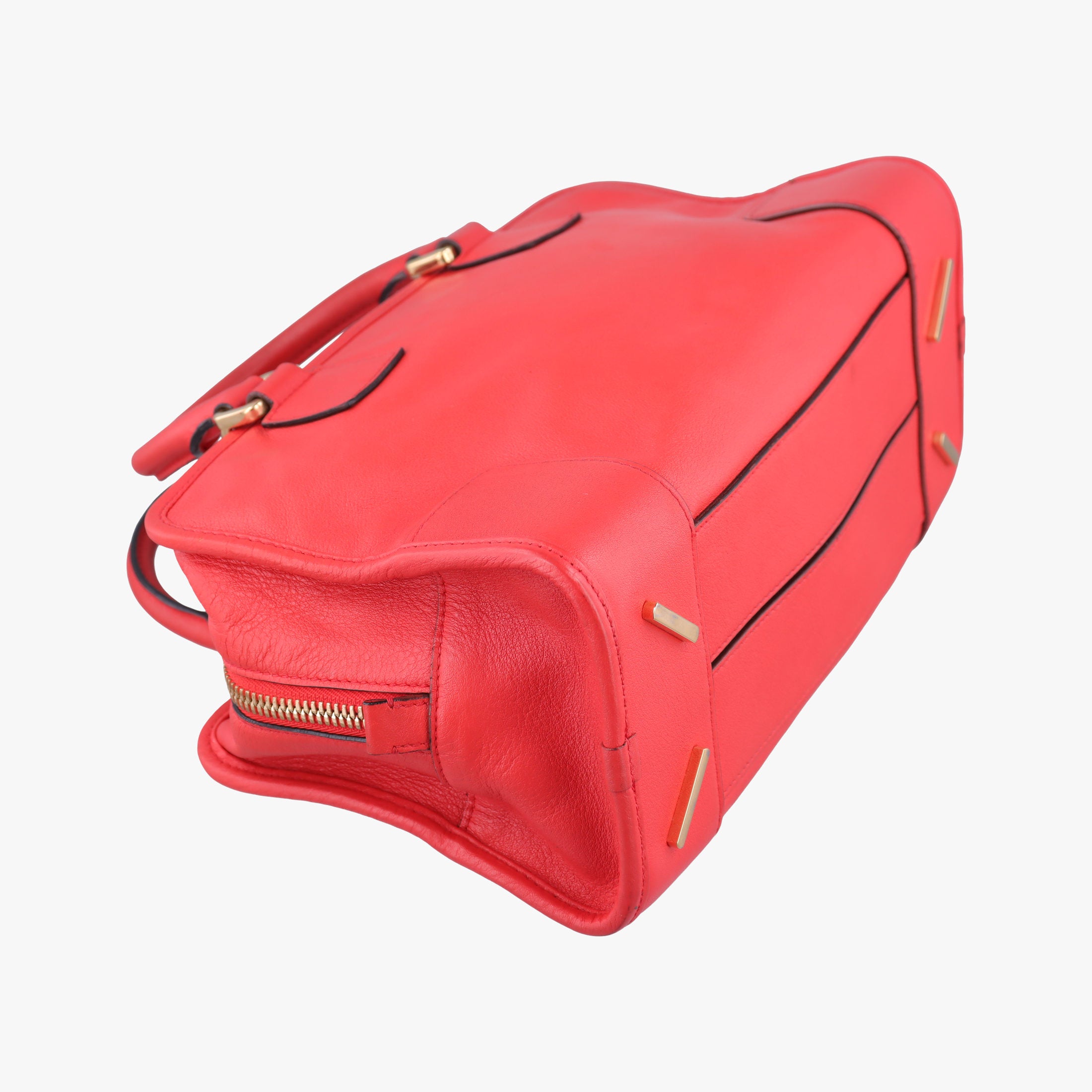 Pre-owned Loewe Amazona 28 Orange Leather  handbag | stylenewstar