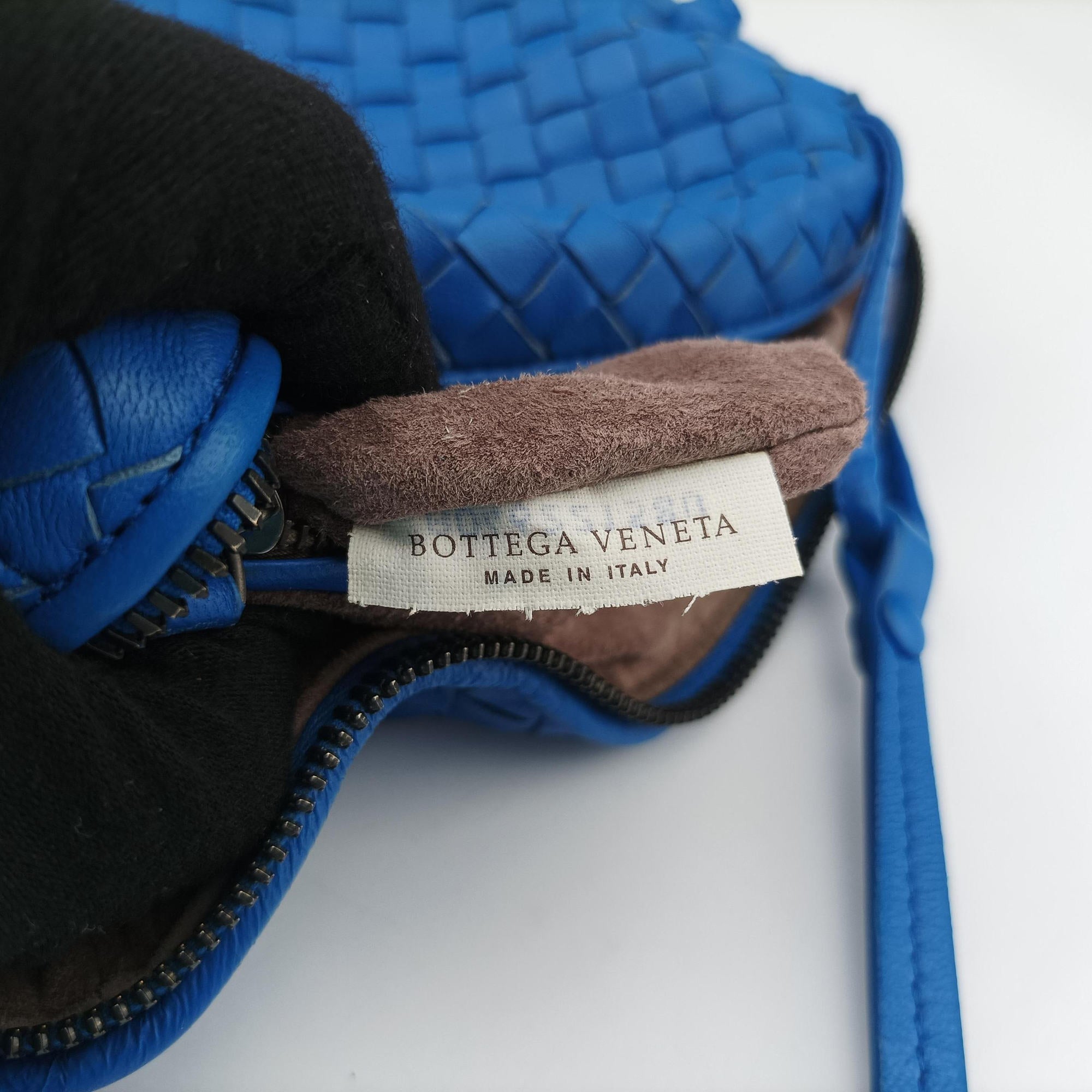 Secondhand Bottega Veneta NODINI Intrecciato Blue lambskin  shoulderbag | stylenewstar