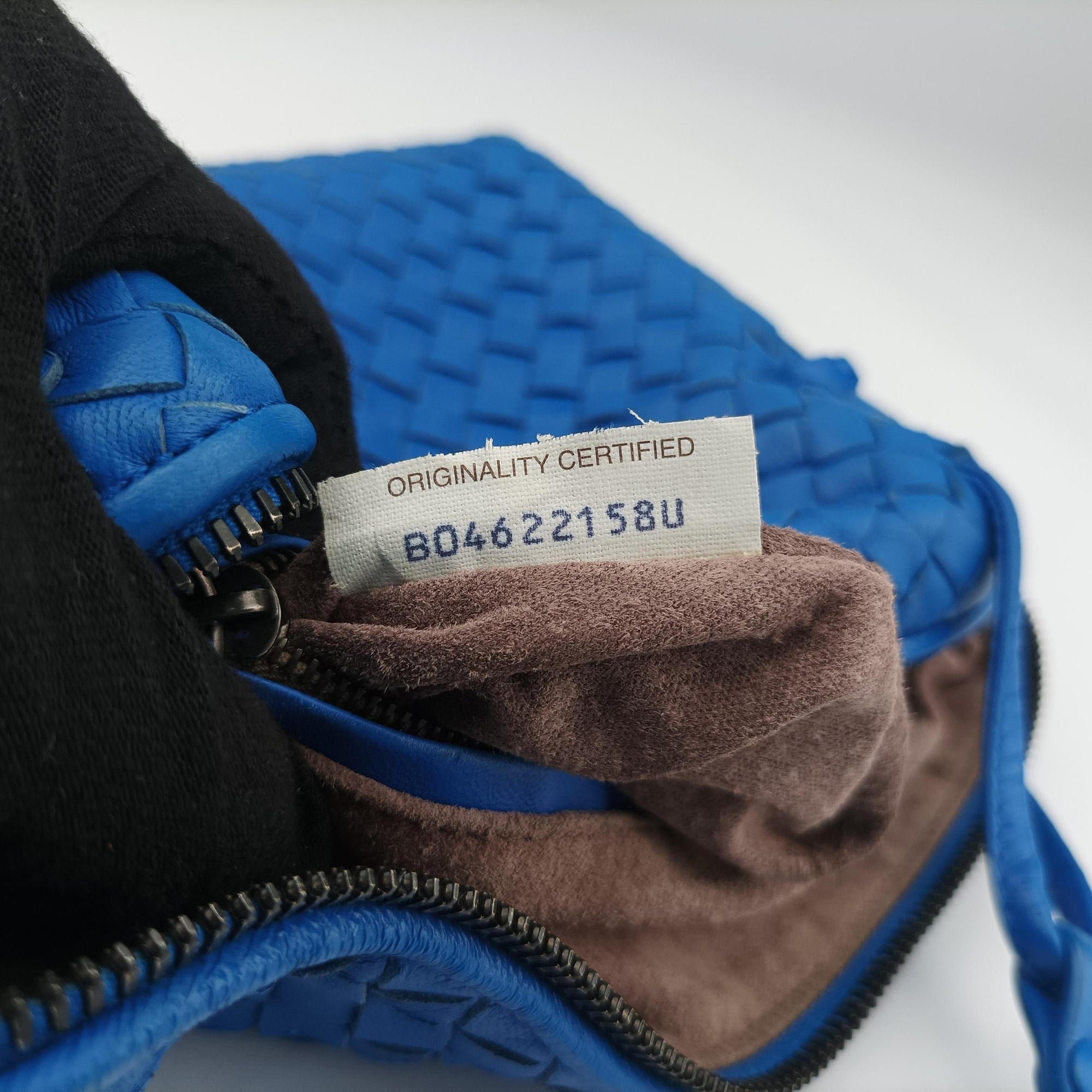 Secondhand Bottega Veneta NODINI Intrecciato Blue lambskin  shoulderbag | stylenewstar